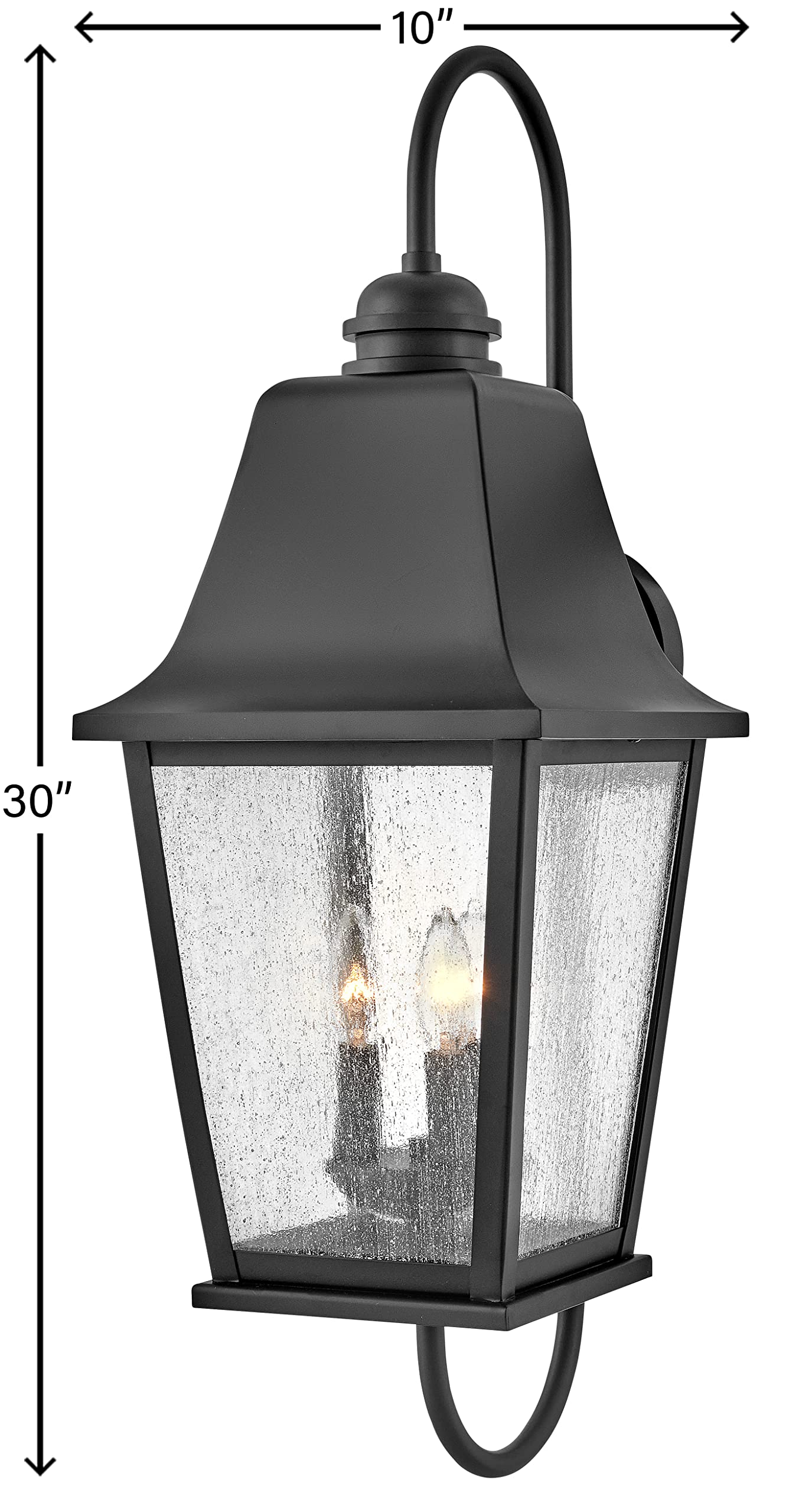 hinkley-kingston-large-wall-mount-lantern-oversized-sweeping-roof-clear-seedy-gl image 7