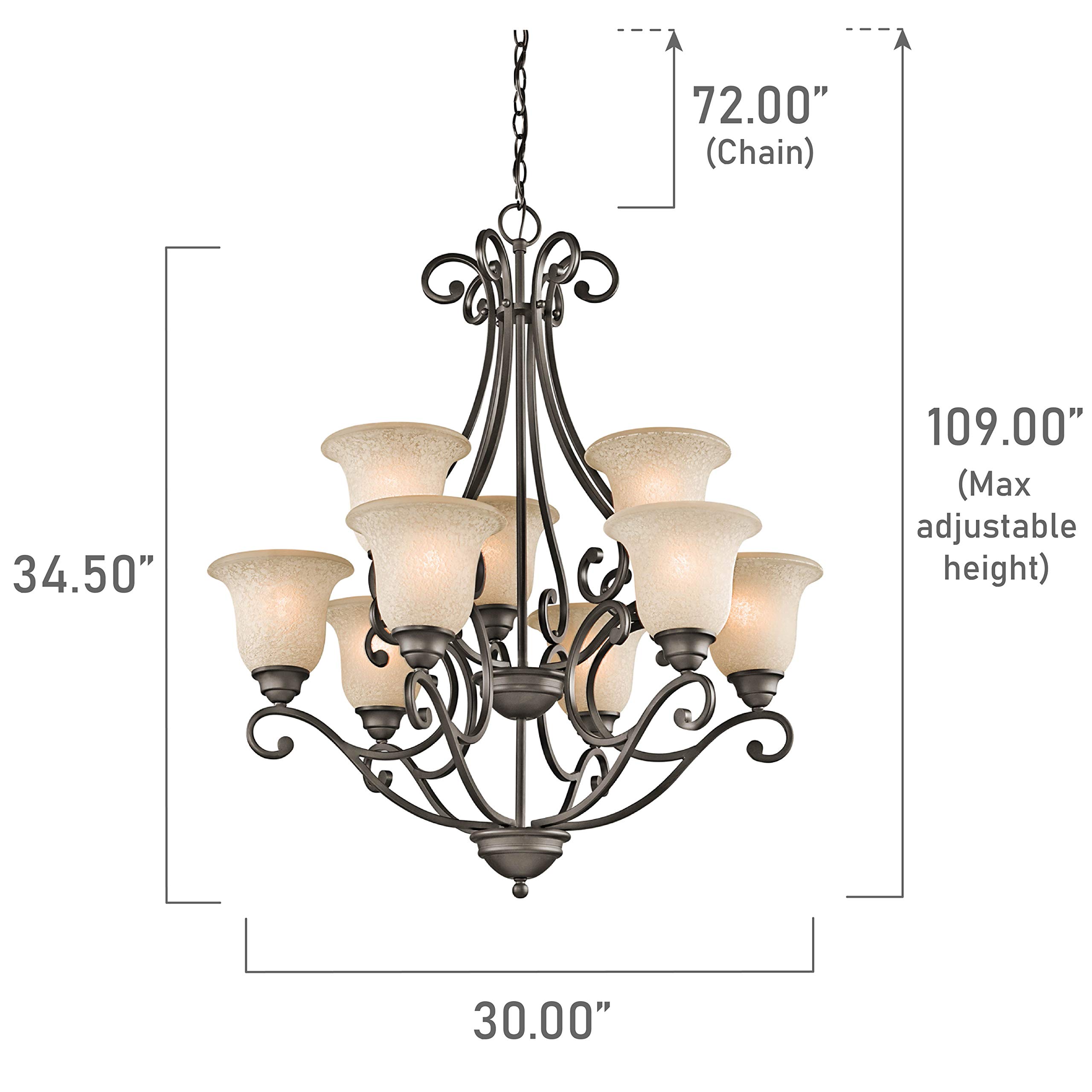 kichler-camerena-9-light-two-tier-chandelier-olde-bronze-43226oz-30-w-x-34-5-h-w image 3