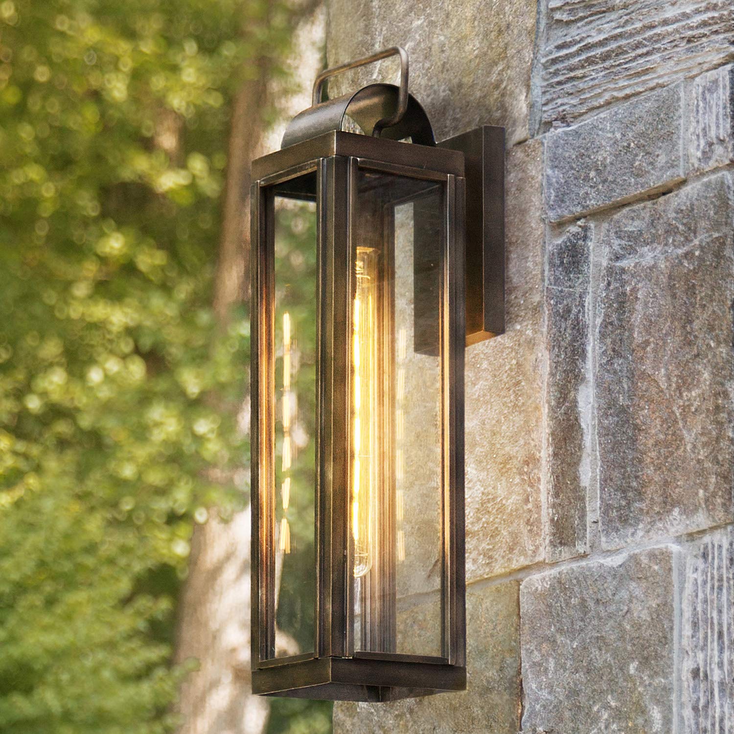 hinkley-sag-harbor-one-light-5w-med-led-outdoor-large-wall-mount-lantern-burnish image 6