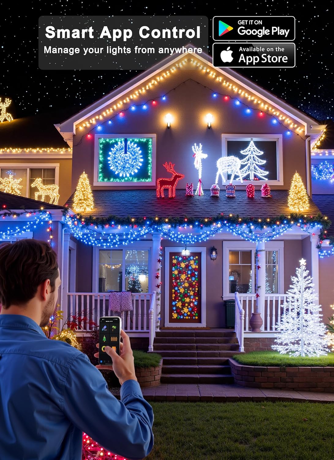 brightown-82ft-smart-rgb-string-lights-app-controlled-16-million-colors-dimmable image 7