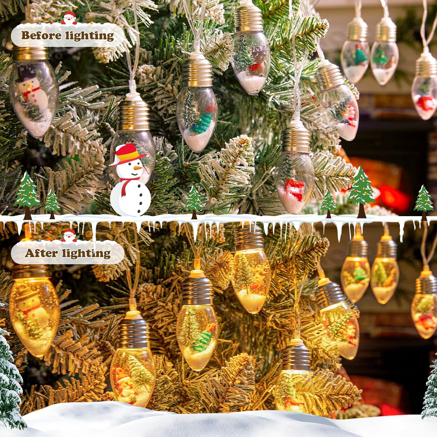 brightown-7-5ft-battery-operated-10-c9-christmas-snow-globe-string-lights-with-t image 2