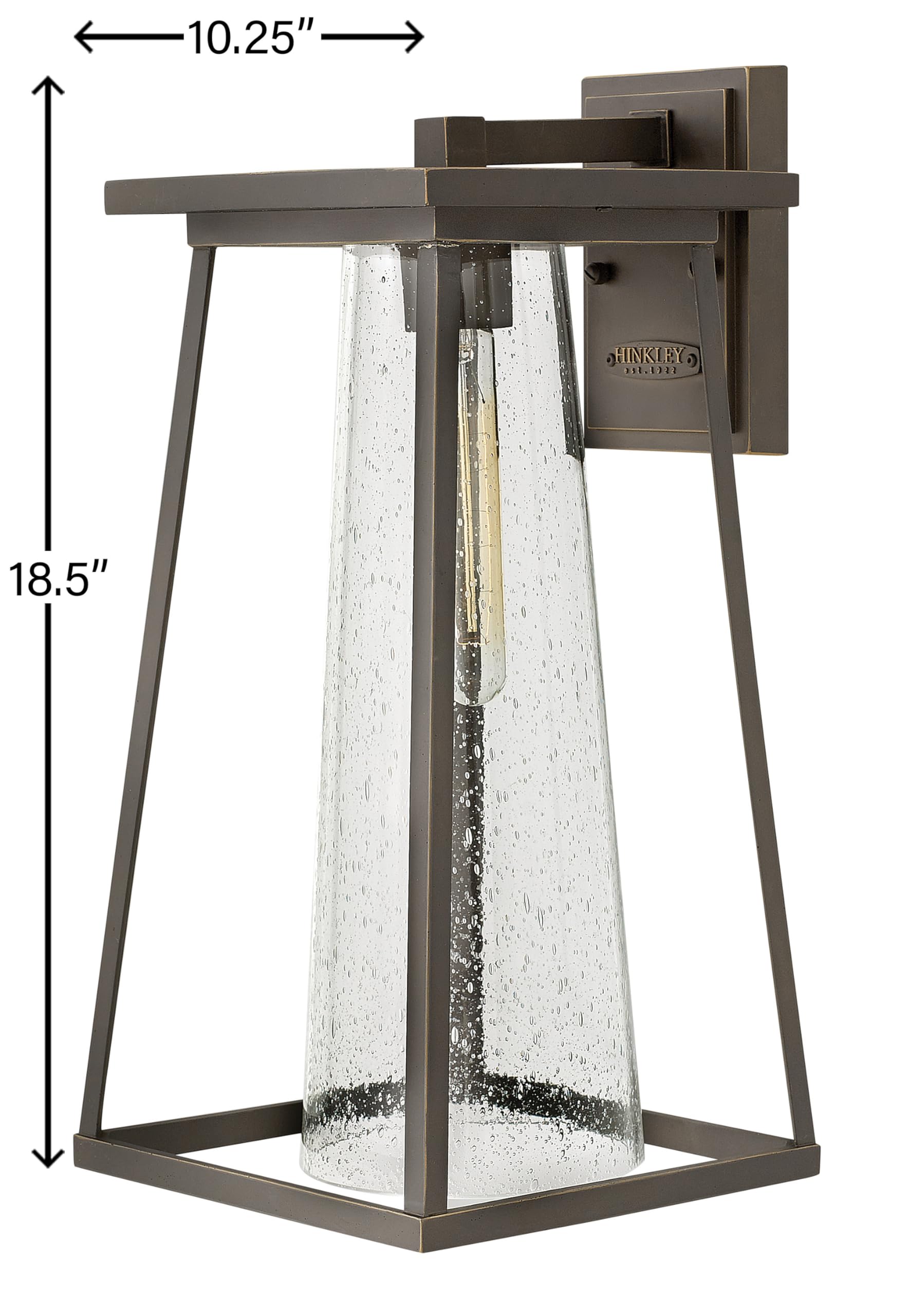 hinkley-burke-single-light-wall-mount-outdoor-lantern-oil-rubbed-bronze-finish image 4