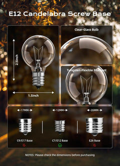 brightown-g40-replacement-bulbs-clear-e12-base-5w-120v-warm-white-25-pack image 2