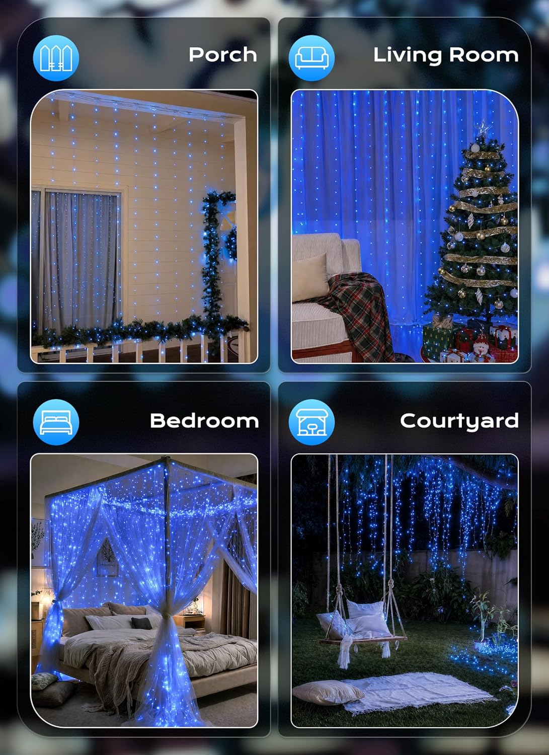 brightown-300-led-usb-powered-dimmable-window-curtain-lights-with-remote-blue image 8