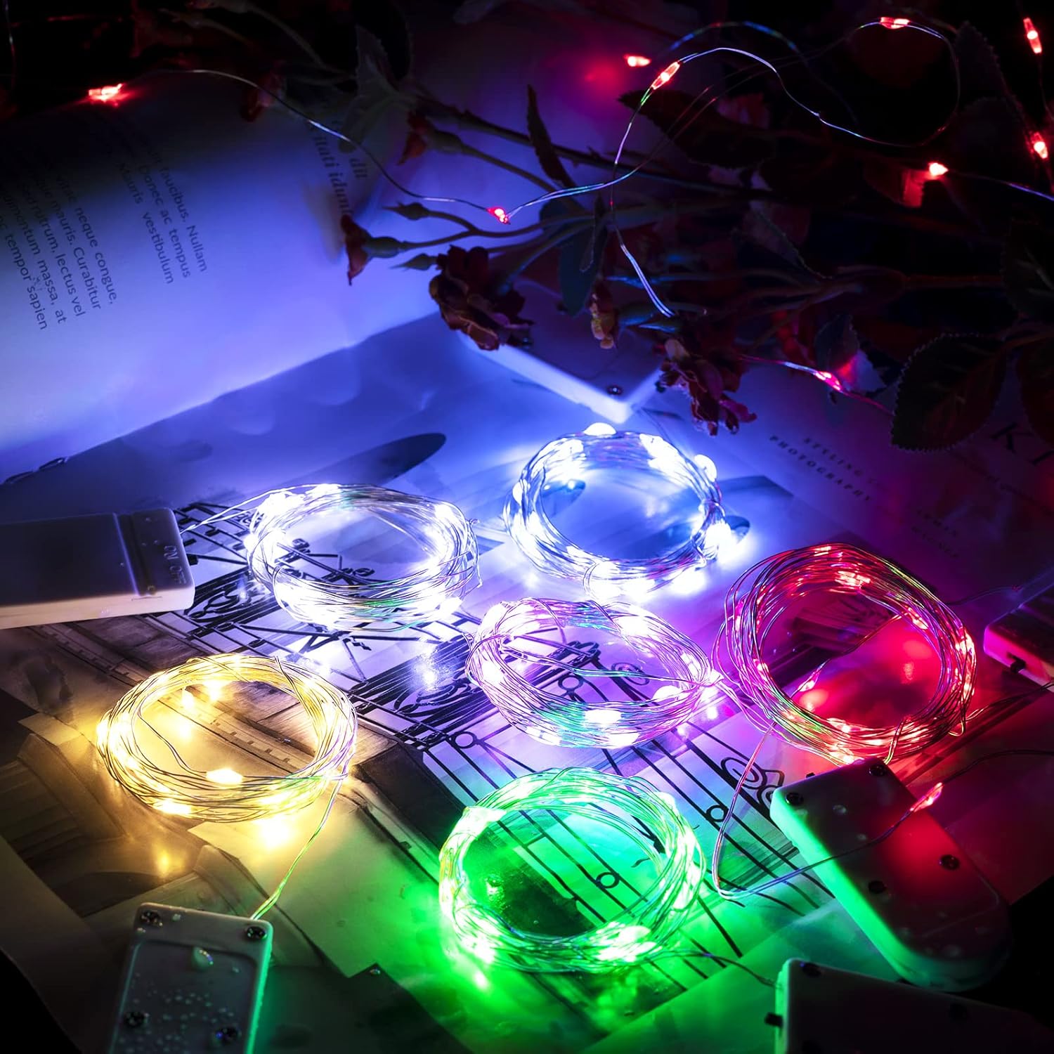 brightown-12-pack-7ft-20-led-battery-operated-silver-wire-firefly-starry-moon-li-2 image 6