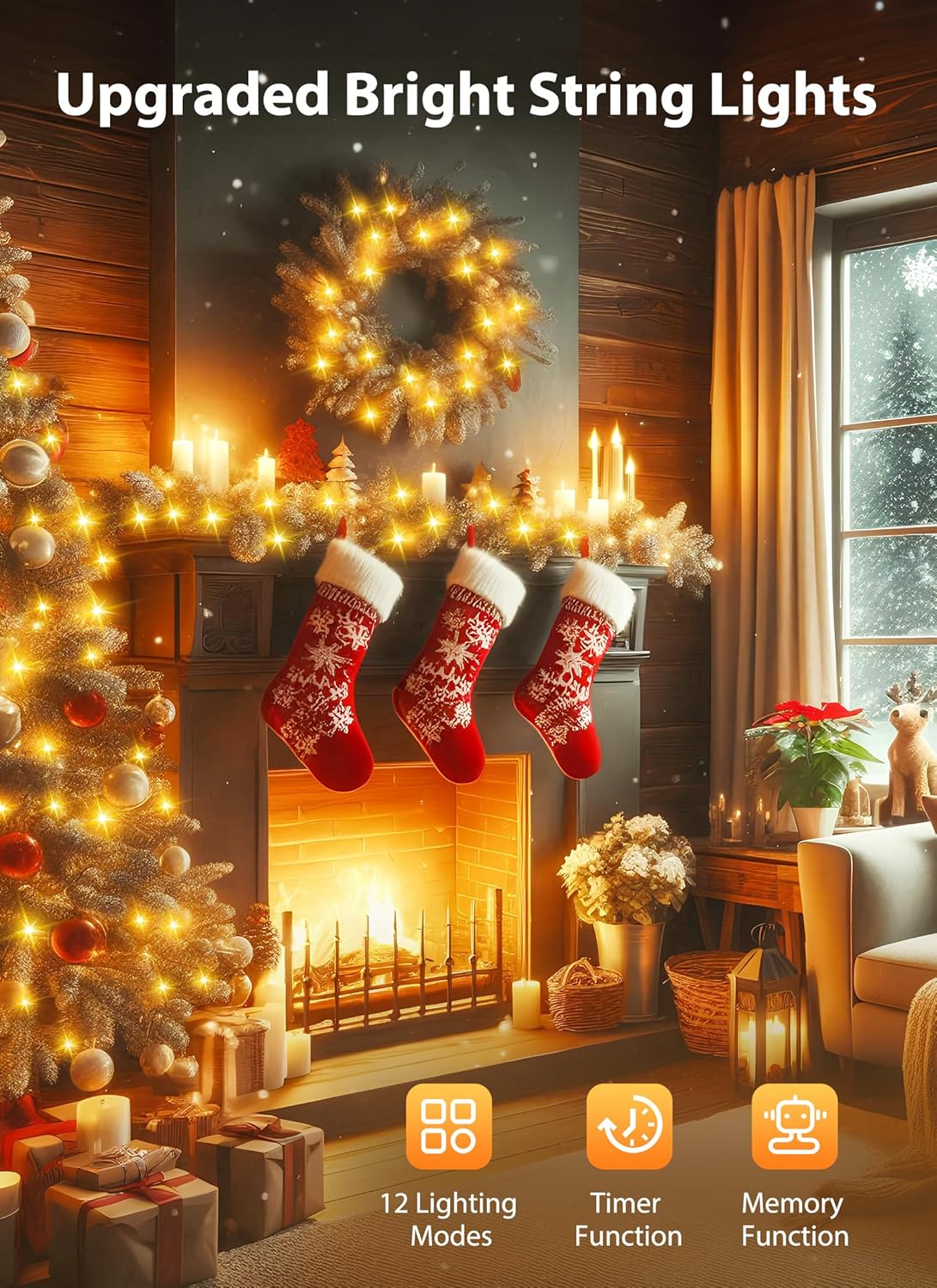 brightown-25ft-500-led-cluster-firecracker-string-lights-with-timer-and-12-modes image 2