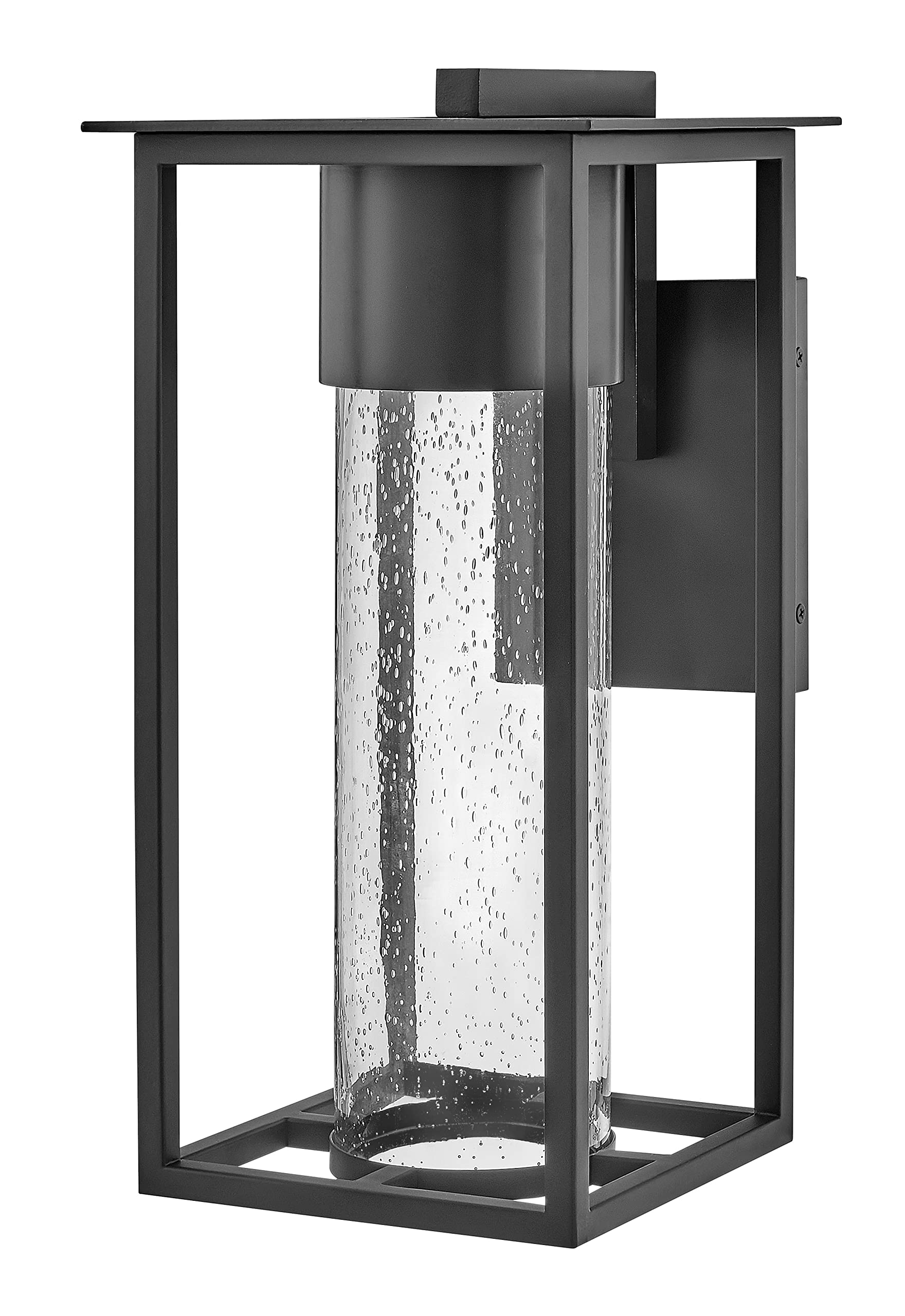hinkley-coen-medium-wall-mount-outdoor-lantern-composite-clear-seedy-glass-dark- image 2