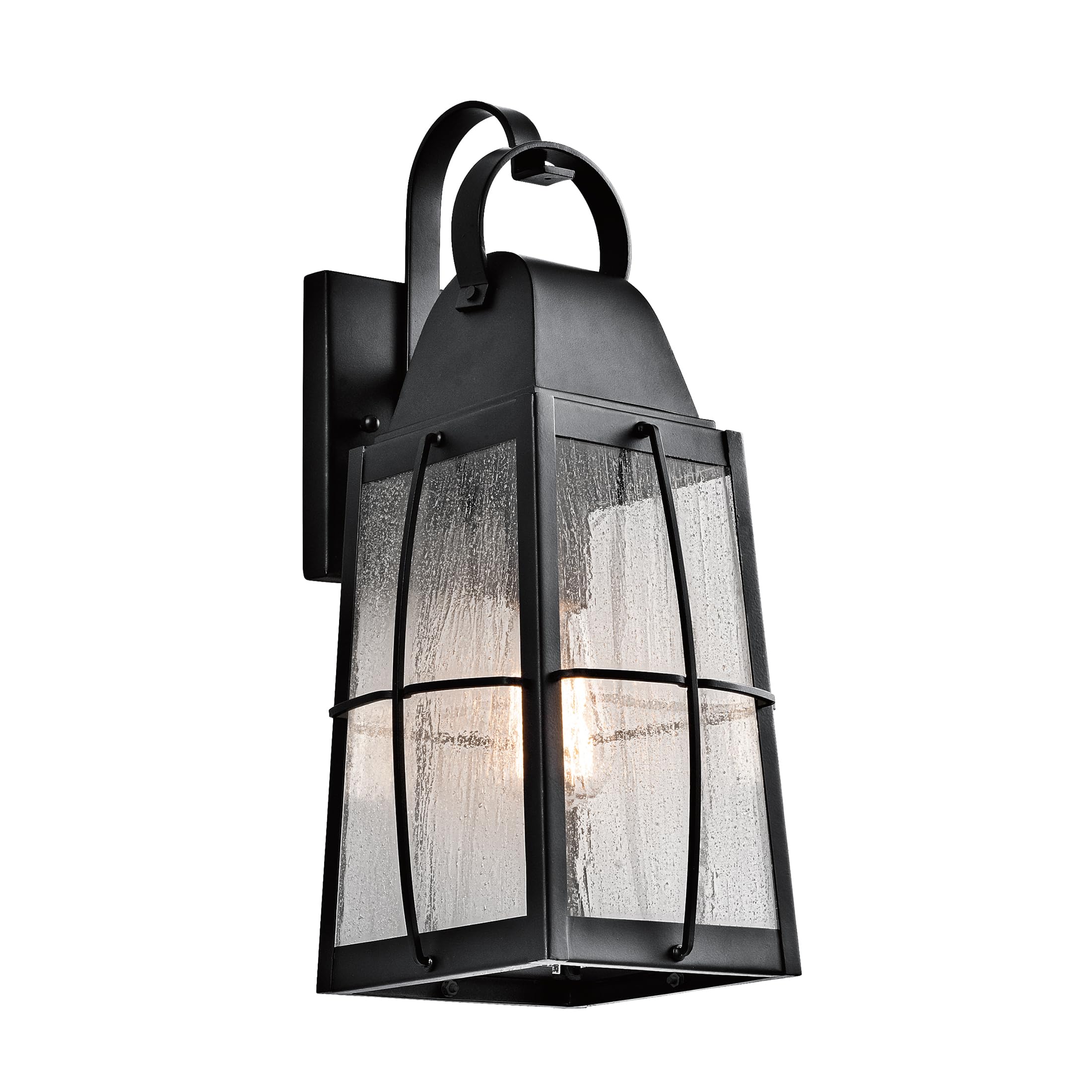 kichler-tolerand-outdoor-wall-sconce-in-textured-black-49553bkt-wet-rated-seeded image 1