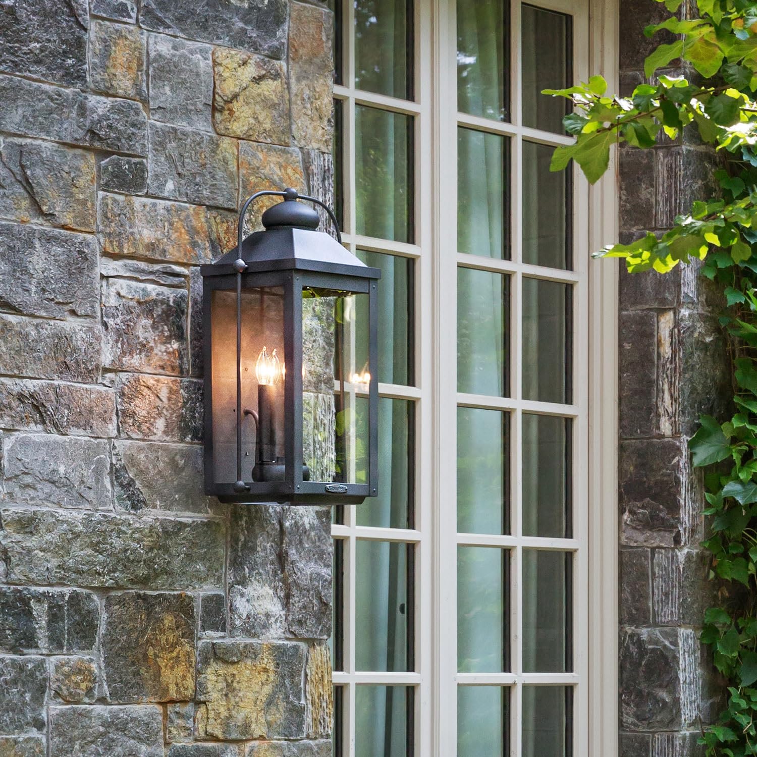 hinkley-anchorage-medium-wall-mount-outdoor-lantern-aged-zinc-finish-led-include image 2