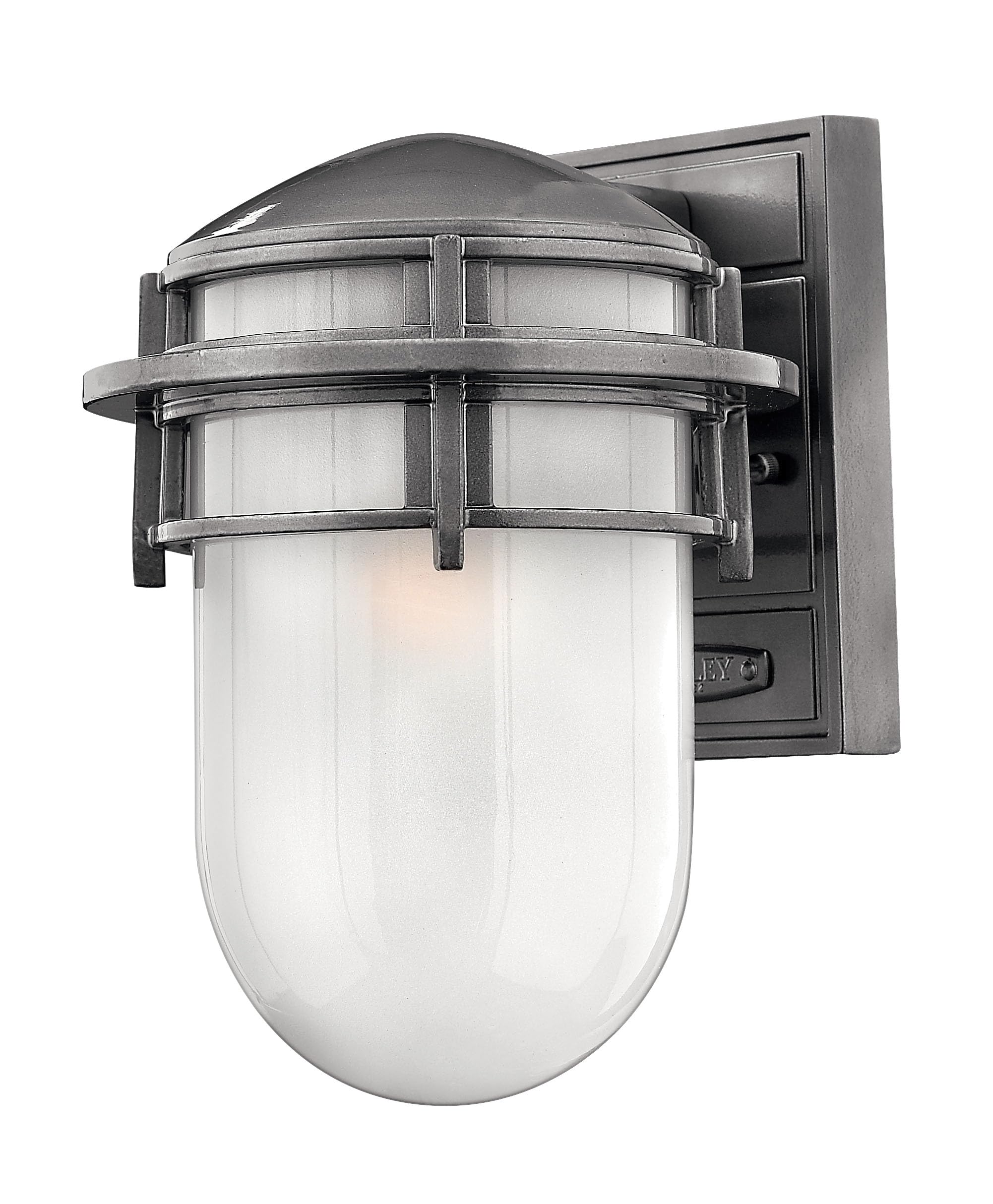 hinkley-reef-small-outdoor-wall-mount-in-hematite-one-light image 1