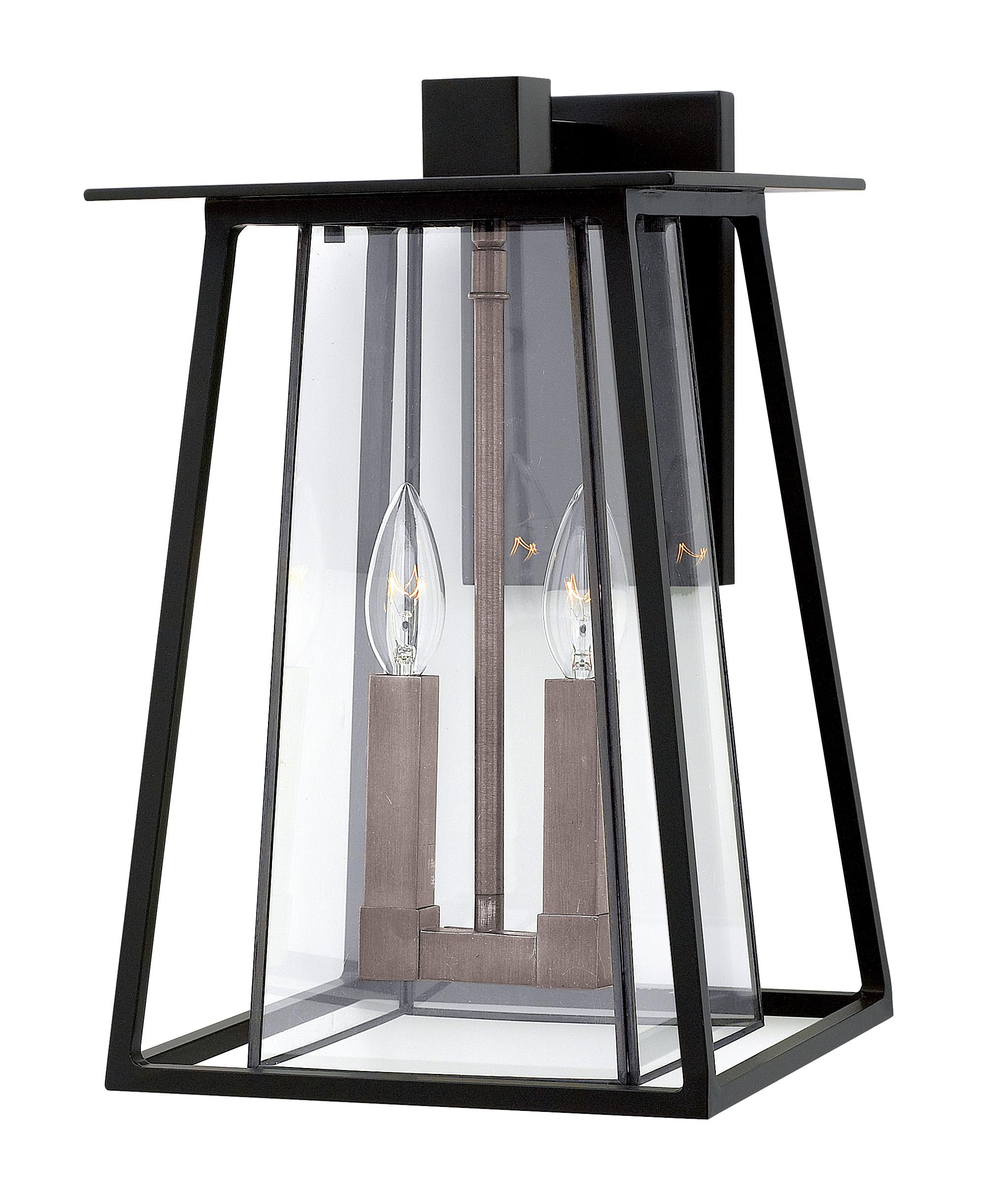 hinkley-walker-two-light-medium-outdoor-wall-mount-black image 1
