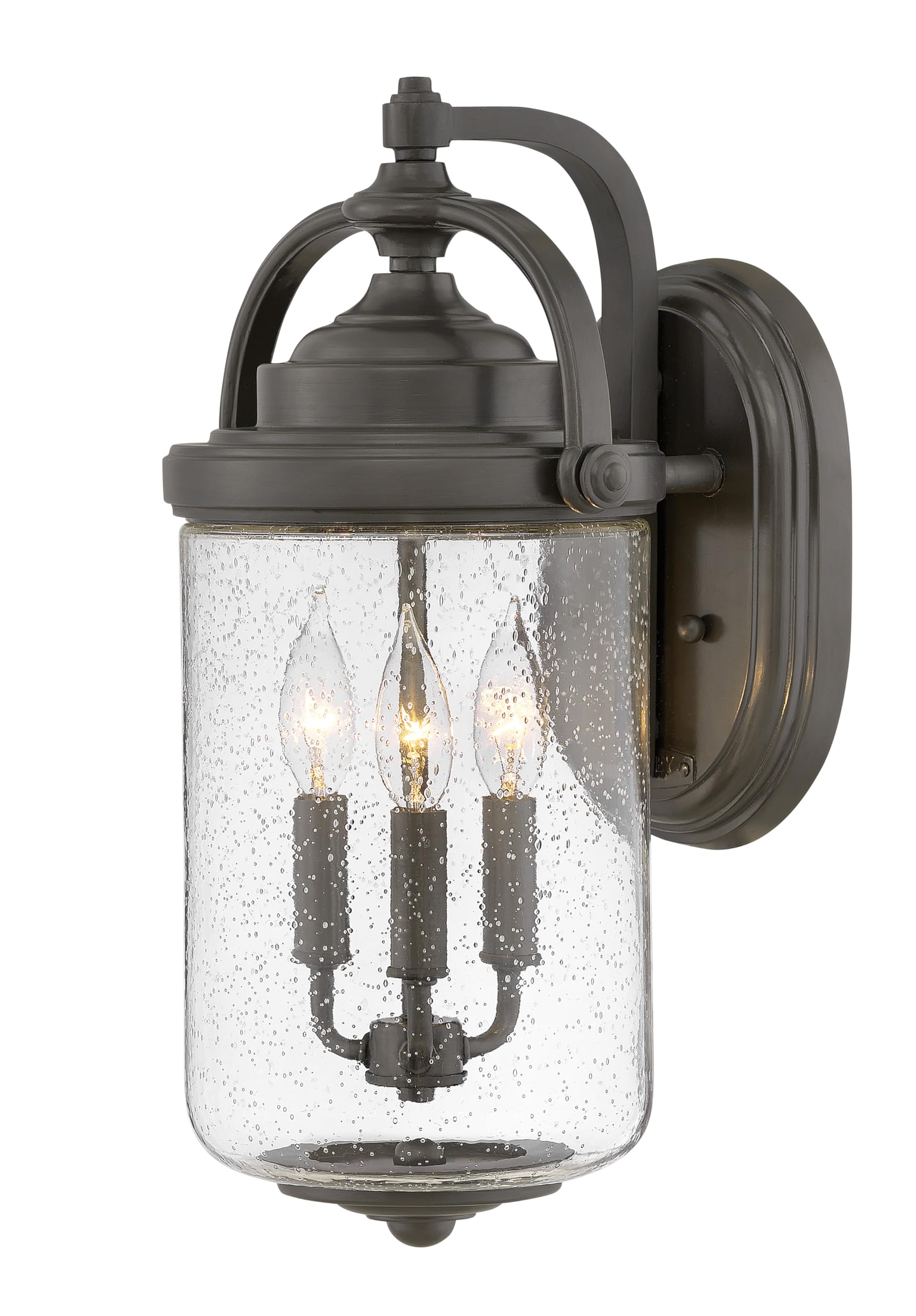 hinkley-willoughby-two-light-outdoor-medium-wall-lantern-oil-rubbed-bronze-clear image 8