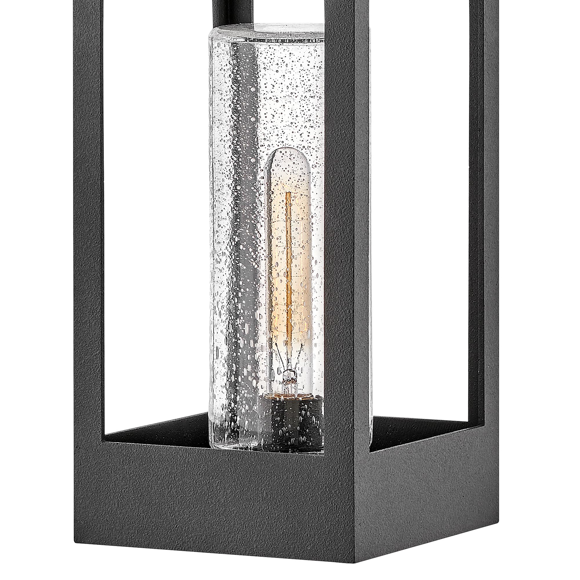 hinkley-amina-large-wall-mount-outdoor-lantern-distressed-zinc-finish-clear-seed image 4