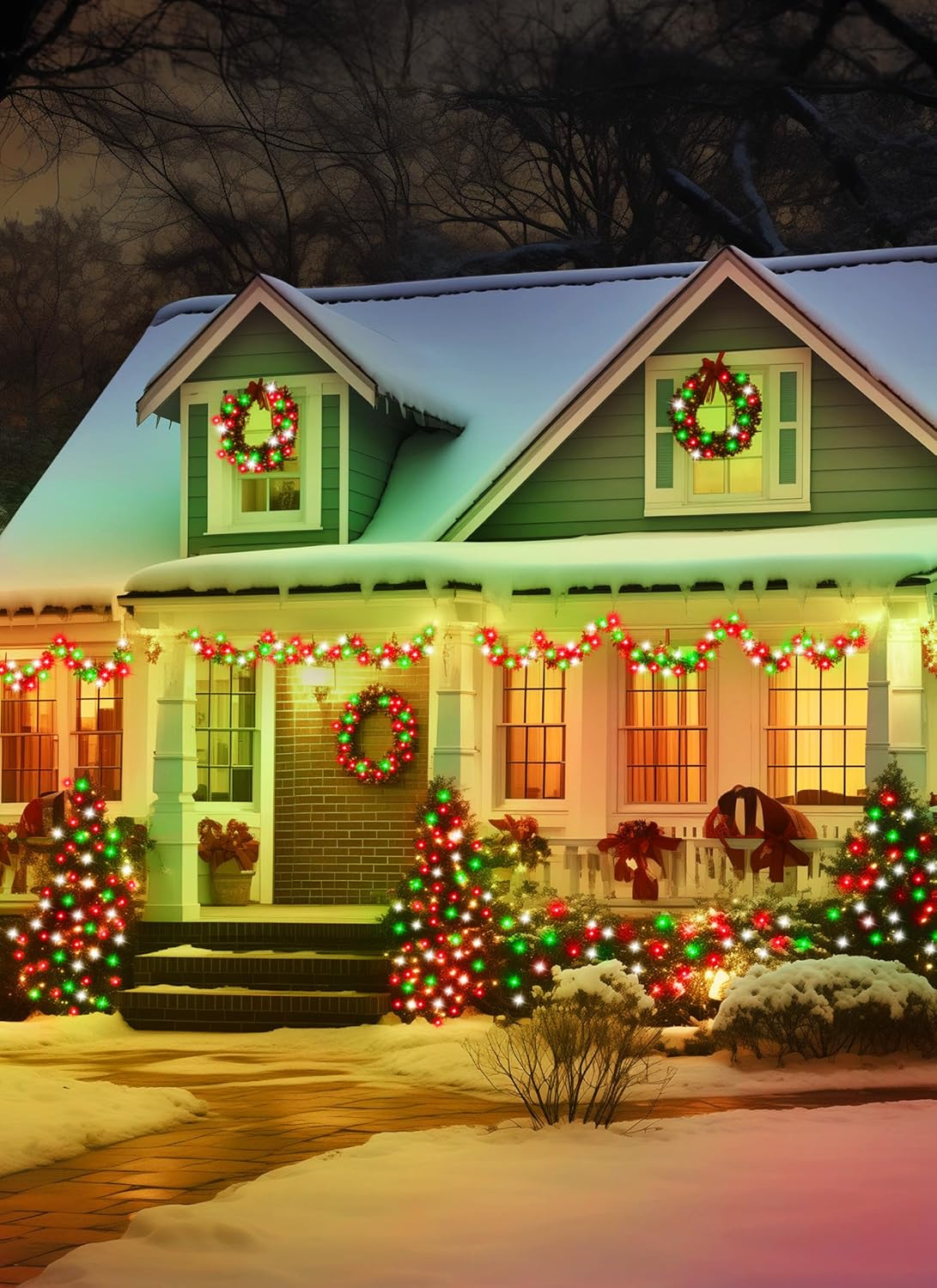 brightown-80ft-200-led-solar-string-lights-with-8-modes-for-christmas-decoration image 7