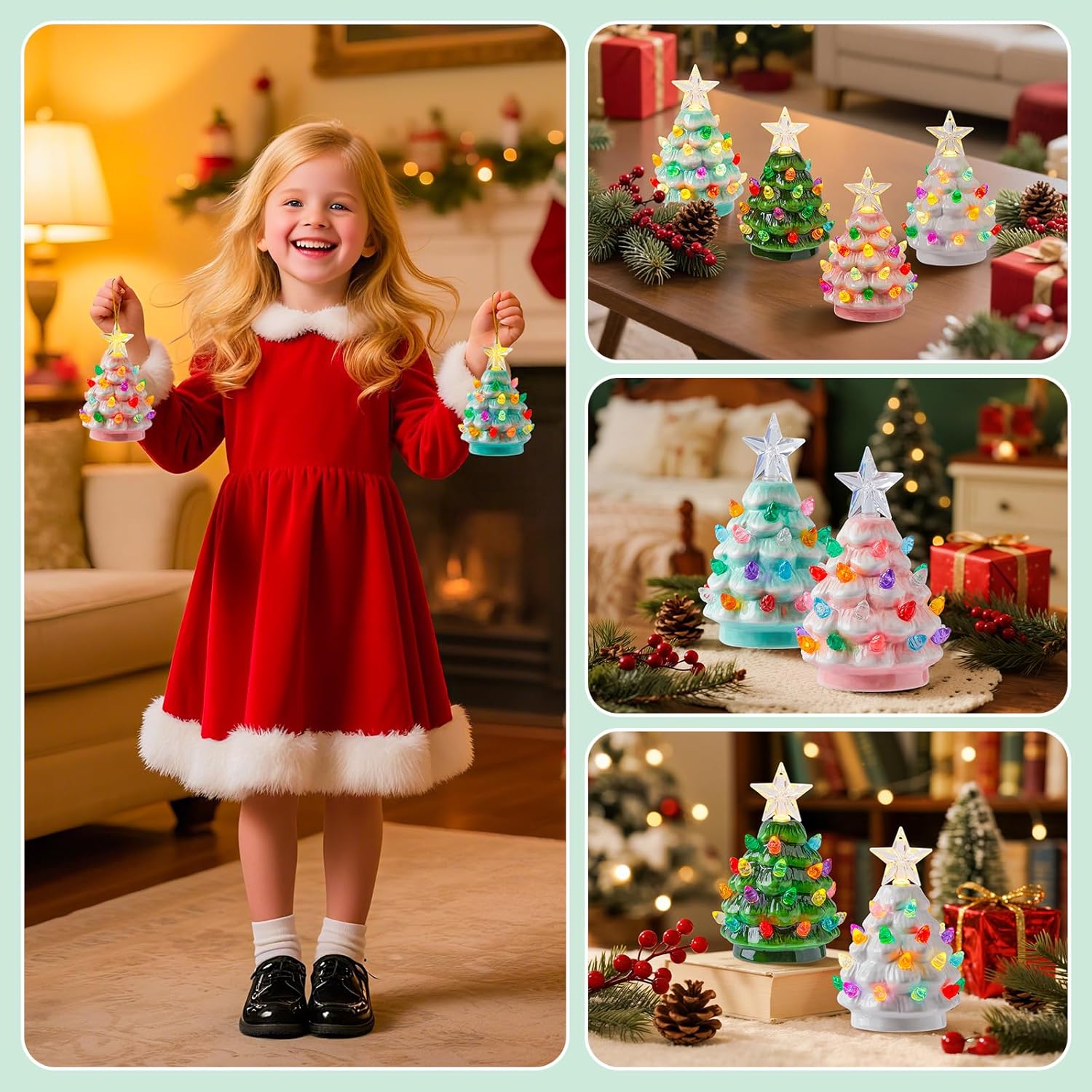 brightown-set-of-4-mini-ceramic-christmas-tree-night-lights-4-3-inch-pre-lit-wit image 7