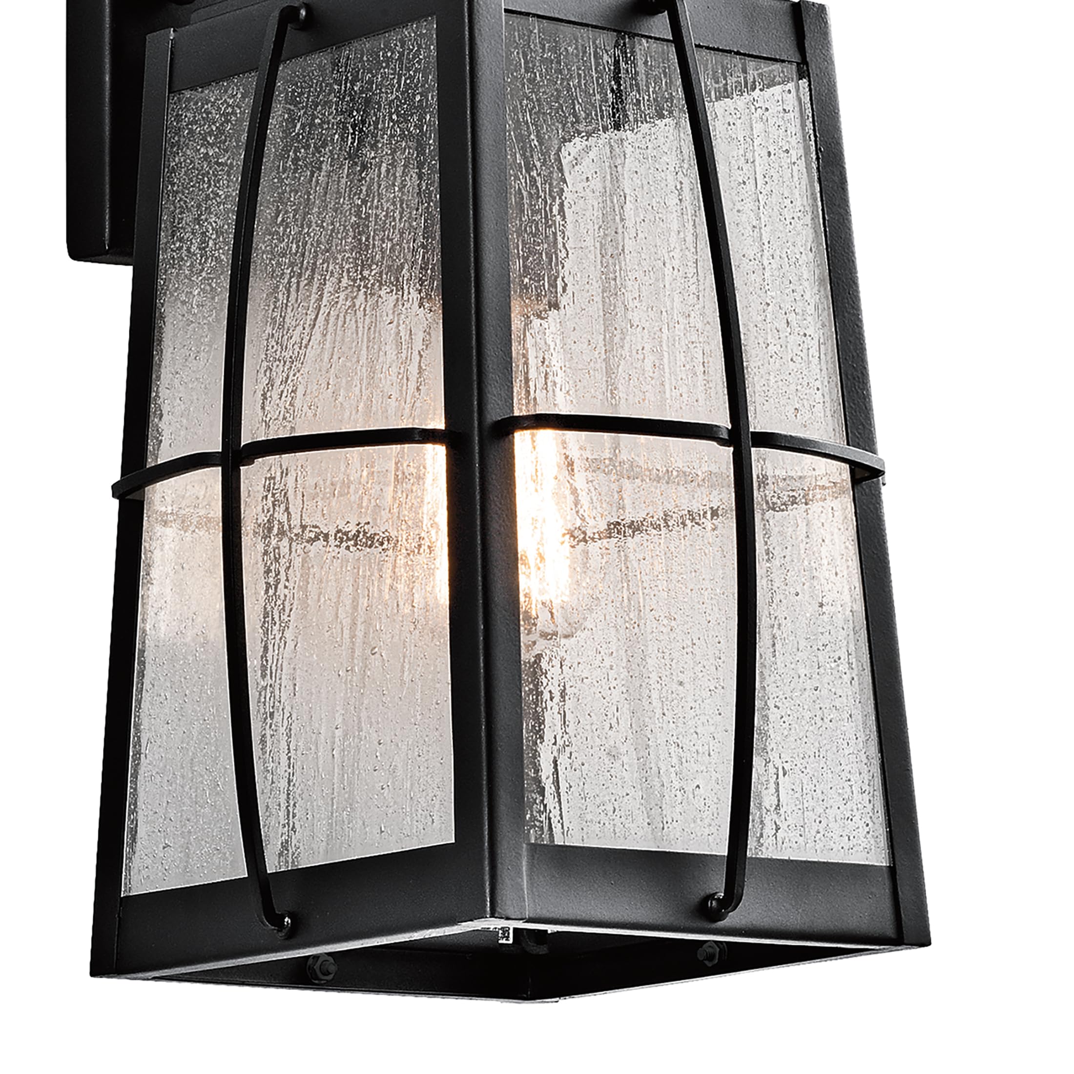kichler-tolerand-outdoor-wall-sconce-in-textured-black-49553bkt-wet-rated-seeded image 4
