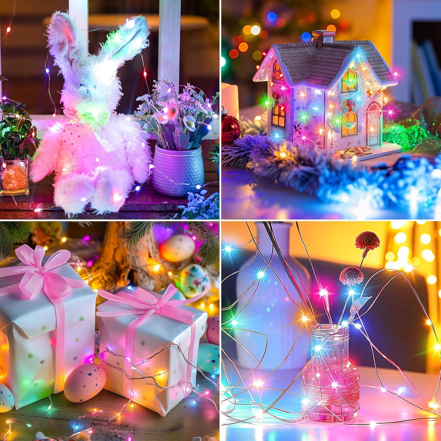 brightown-12-pack-7ft-battery-operated-silver-wire-fairy-lights-20-pastel-led-cr image 6