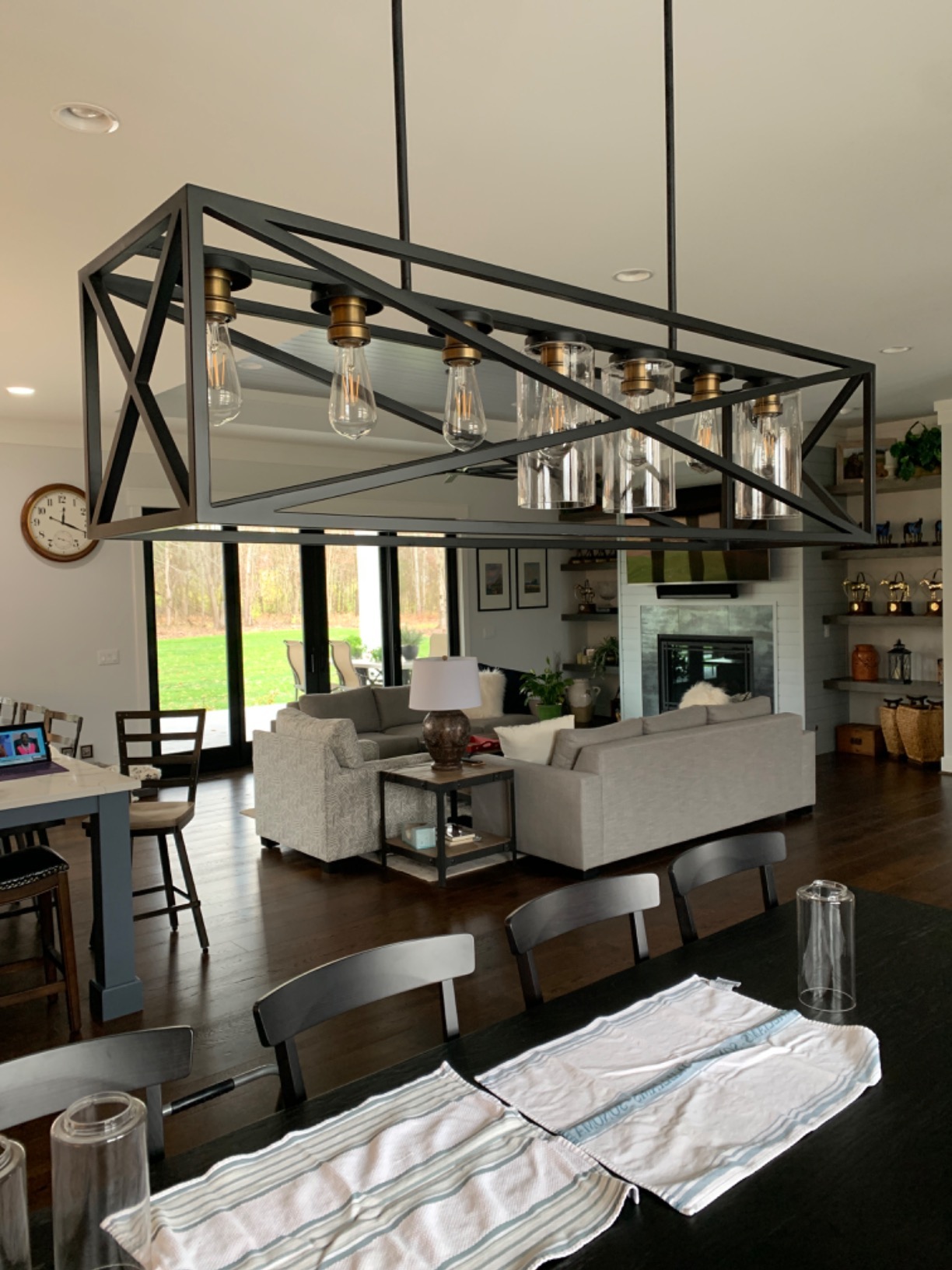 Perfect over the kitchen island