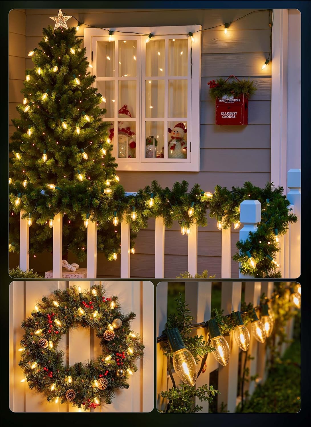 brightown-c9-christmas-string-lights-25ft-25-clear-bulbs-plug-in image 6