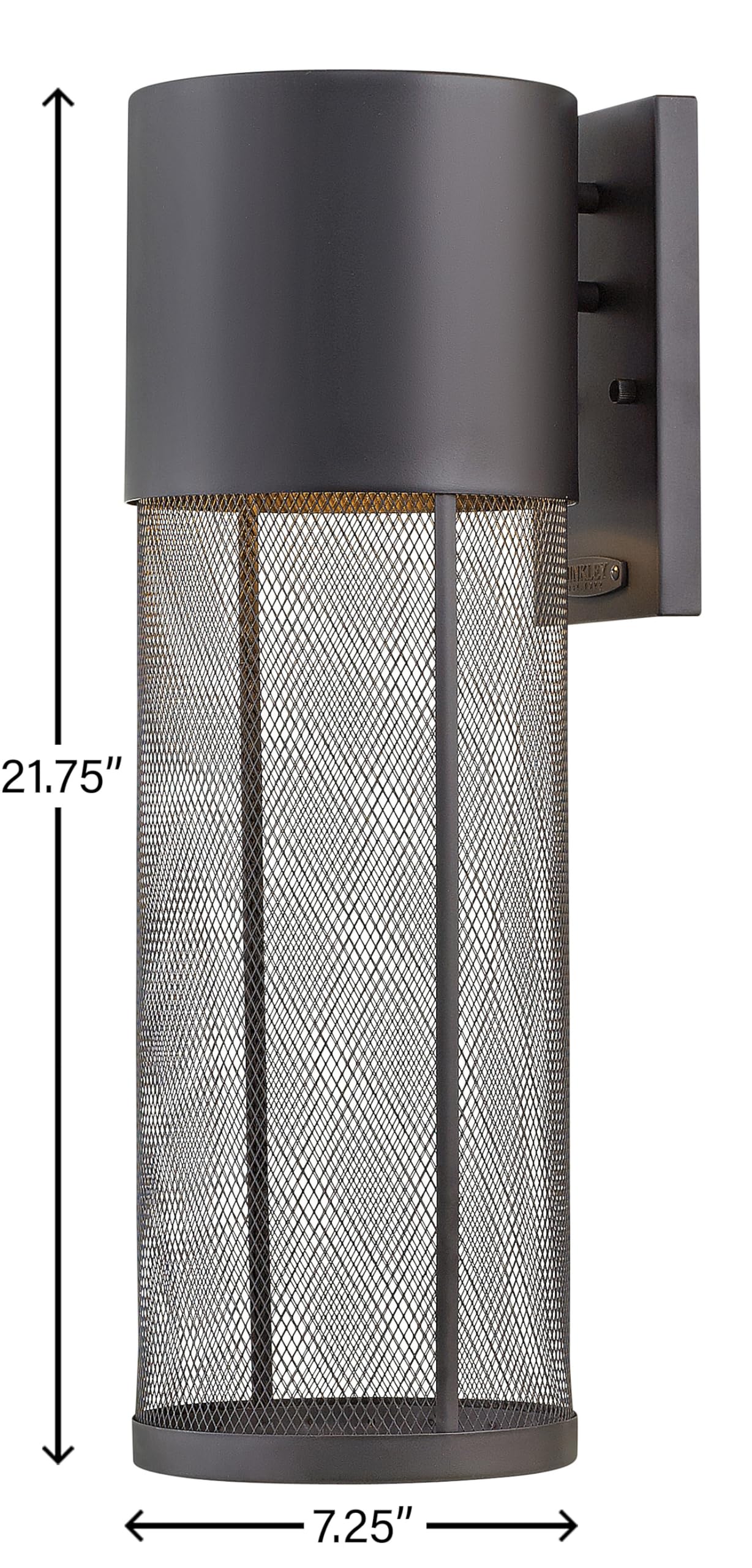 hinkley-aria-contemporary-one-light-large-outdoor-wall-mount-black image 4