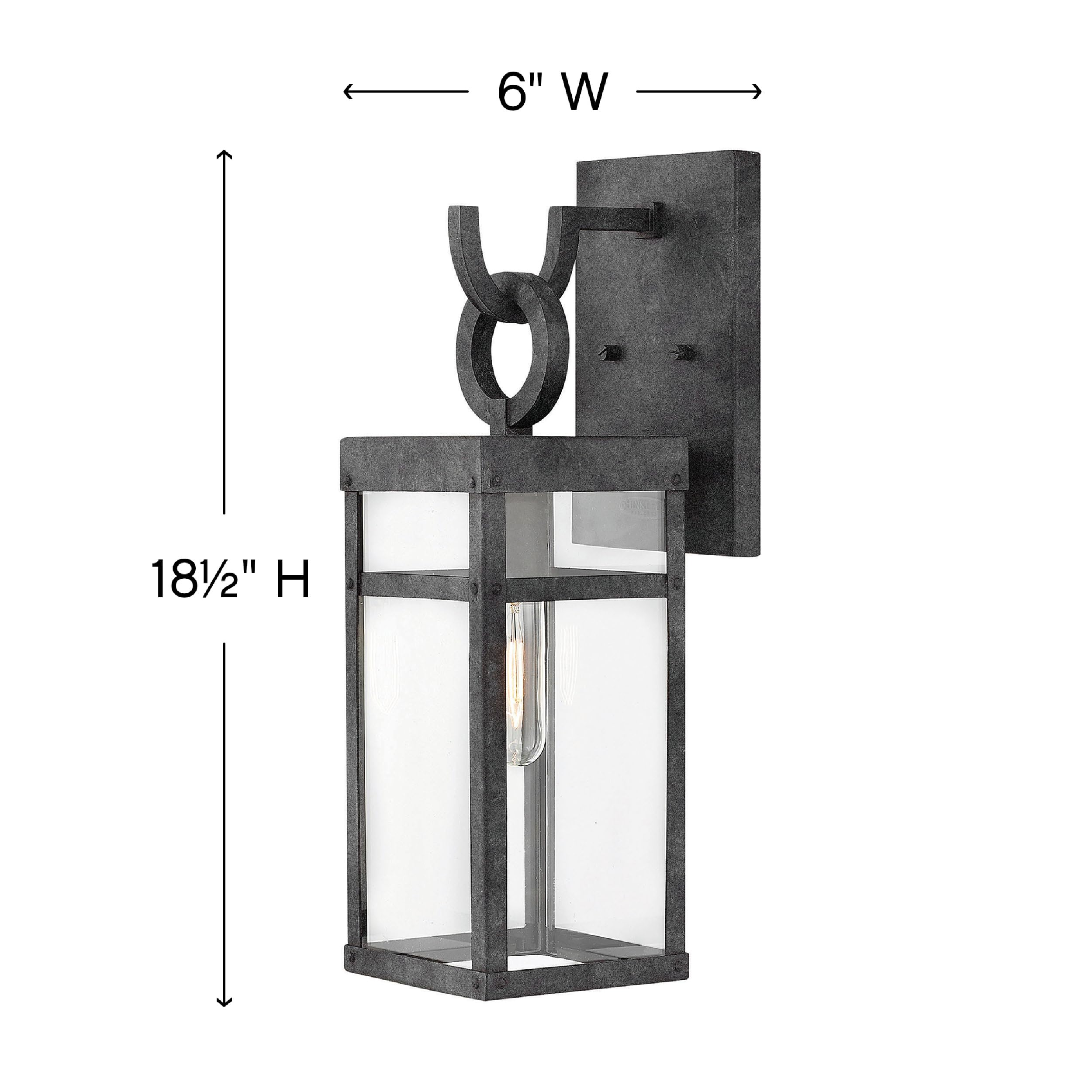 hinkley-porter-2800dz-outdoor-wall-mount-lantern-aged-zinc-with-blackened-patina image 3