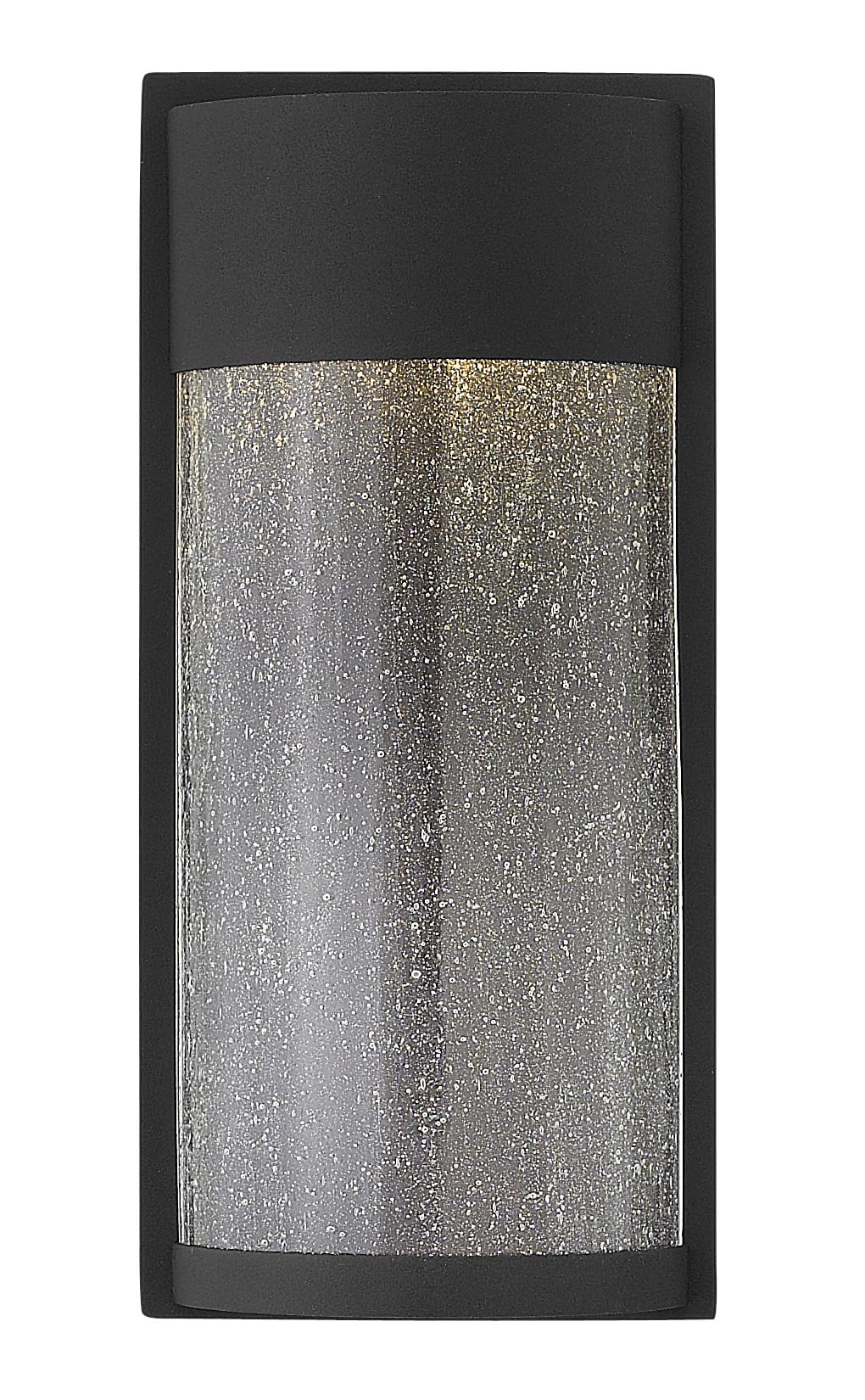 hinkley-shelter-small-wall-mount-outdoor-lantern-with-integrated-led-aluminum-cl image 1
