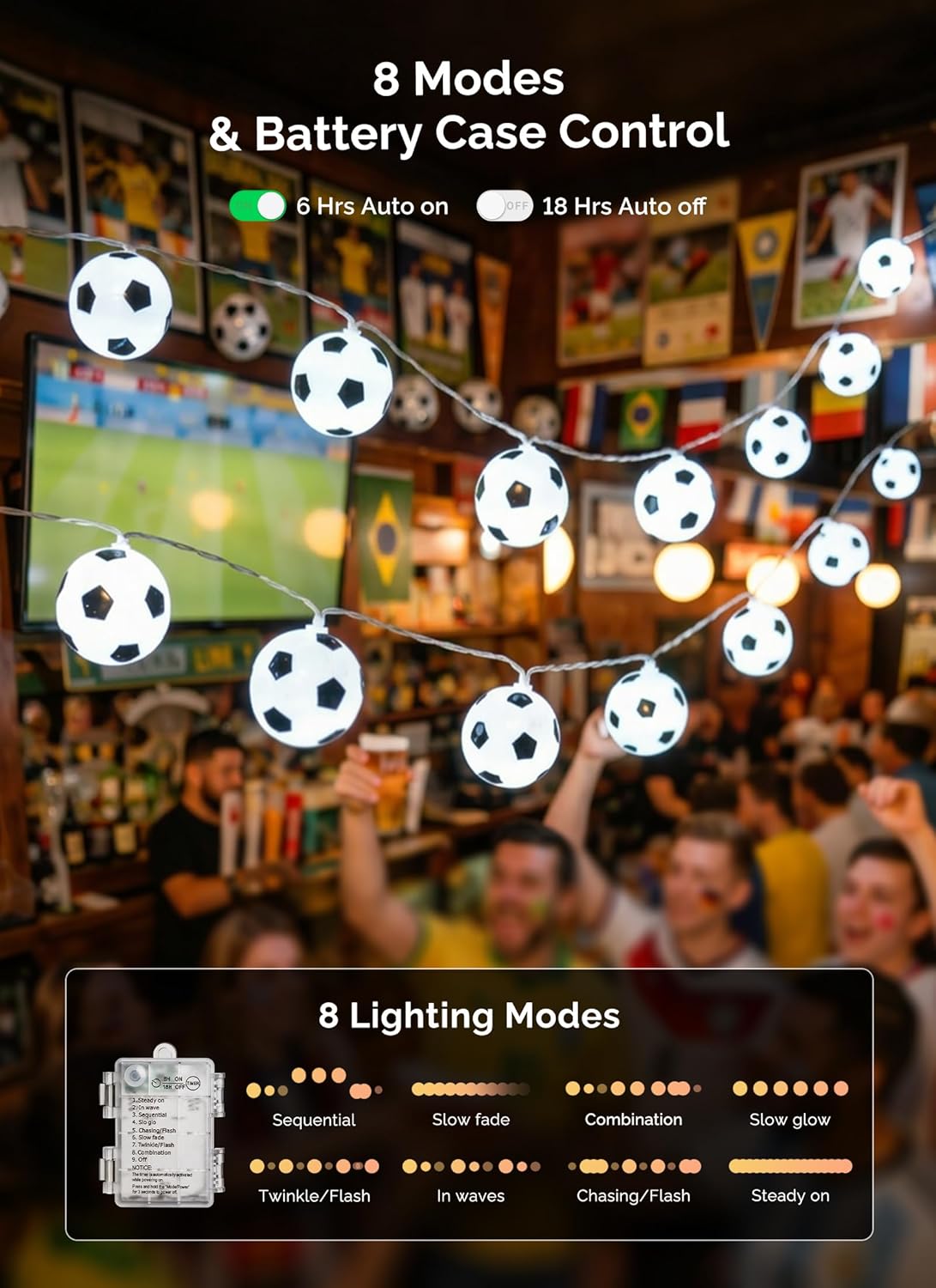 brightown-11ft-battery-operated-20-led-soccer-ball-string-lights-8-modes-for-soc image 4