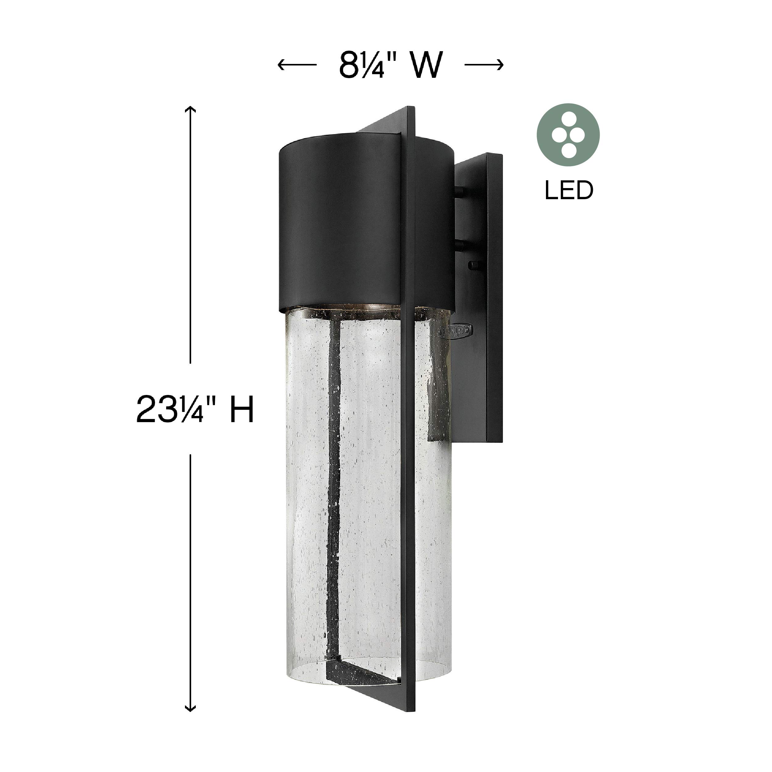 hinkley-shelter-collection-1325bk-led-large-outdoor-wall-mount-black-integrated- image 2