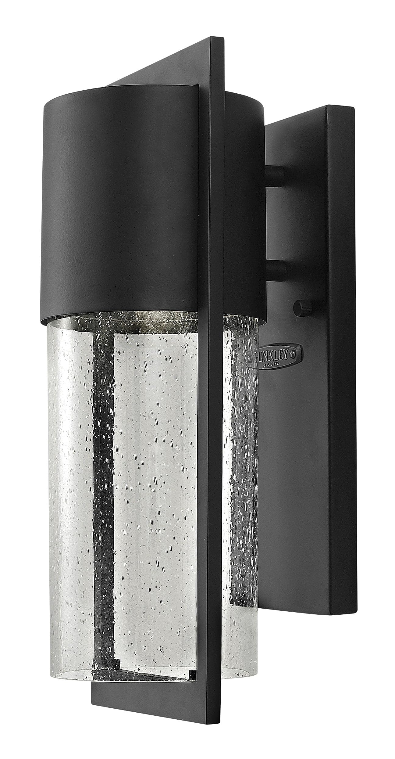 hinkley-shelter-small-led-wall-mount-lantern-in-black-with-integrated-14w-led image 1
