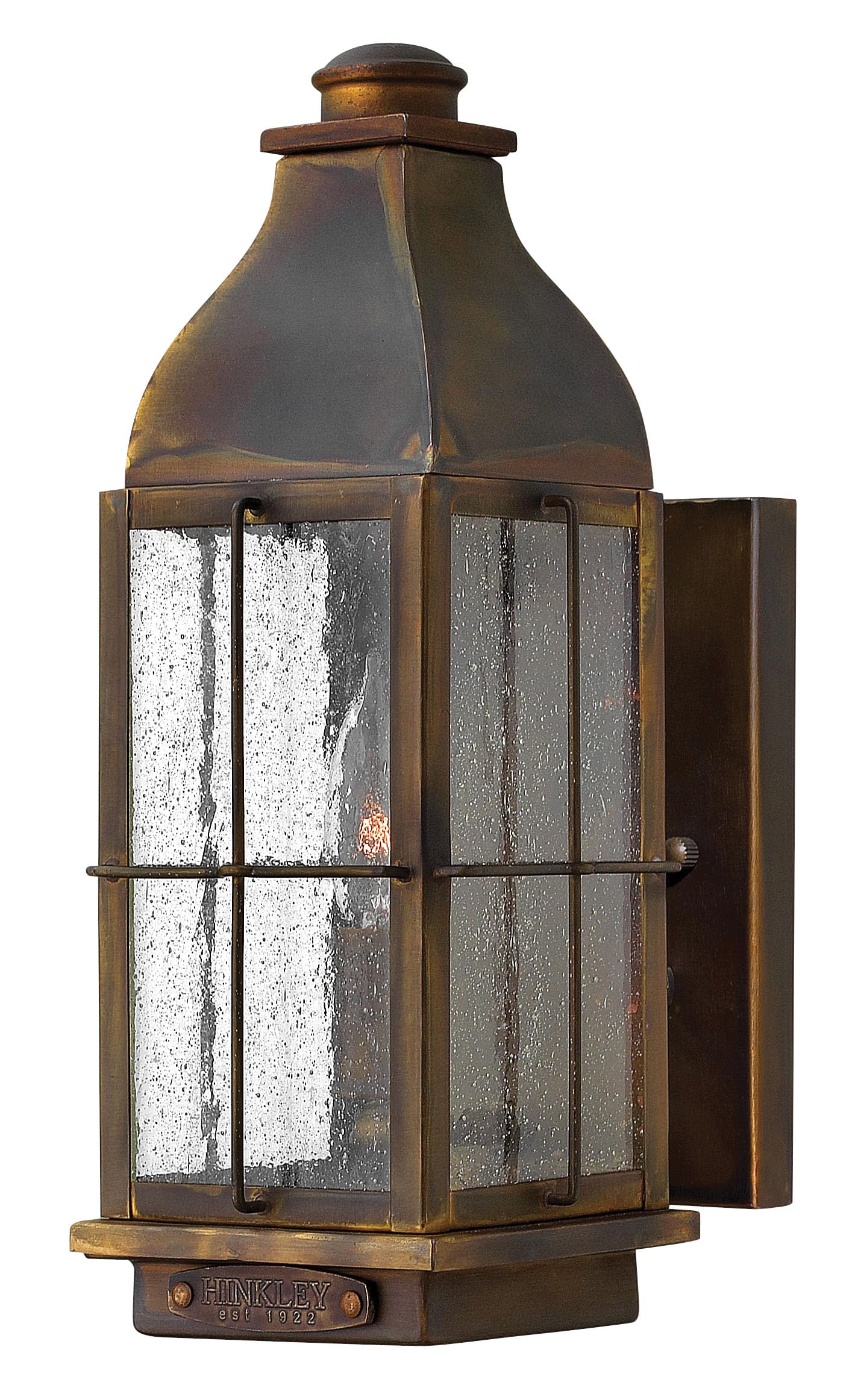 hinkley-bingham-one-light-small-outdoor-wall-mount-sienna-finish image 1