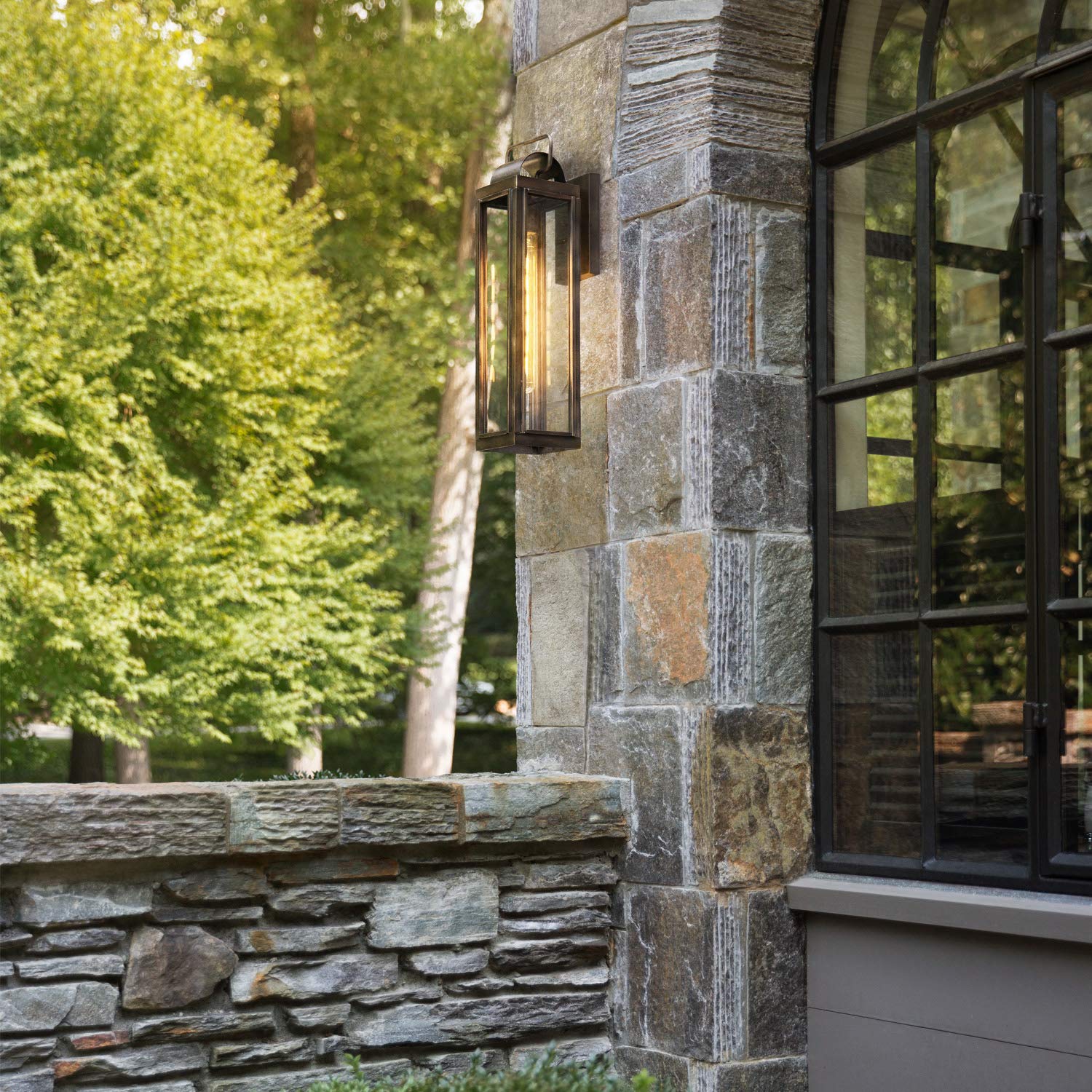 hinkley-sag-harbor-one-light-5w-med-led-outdoor-large-wall-mount-lantern-burnish image 5