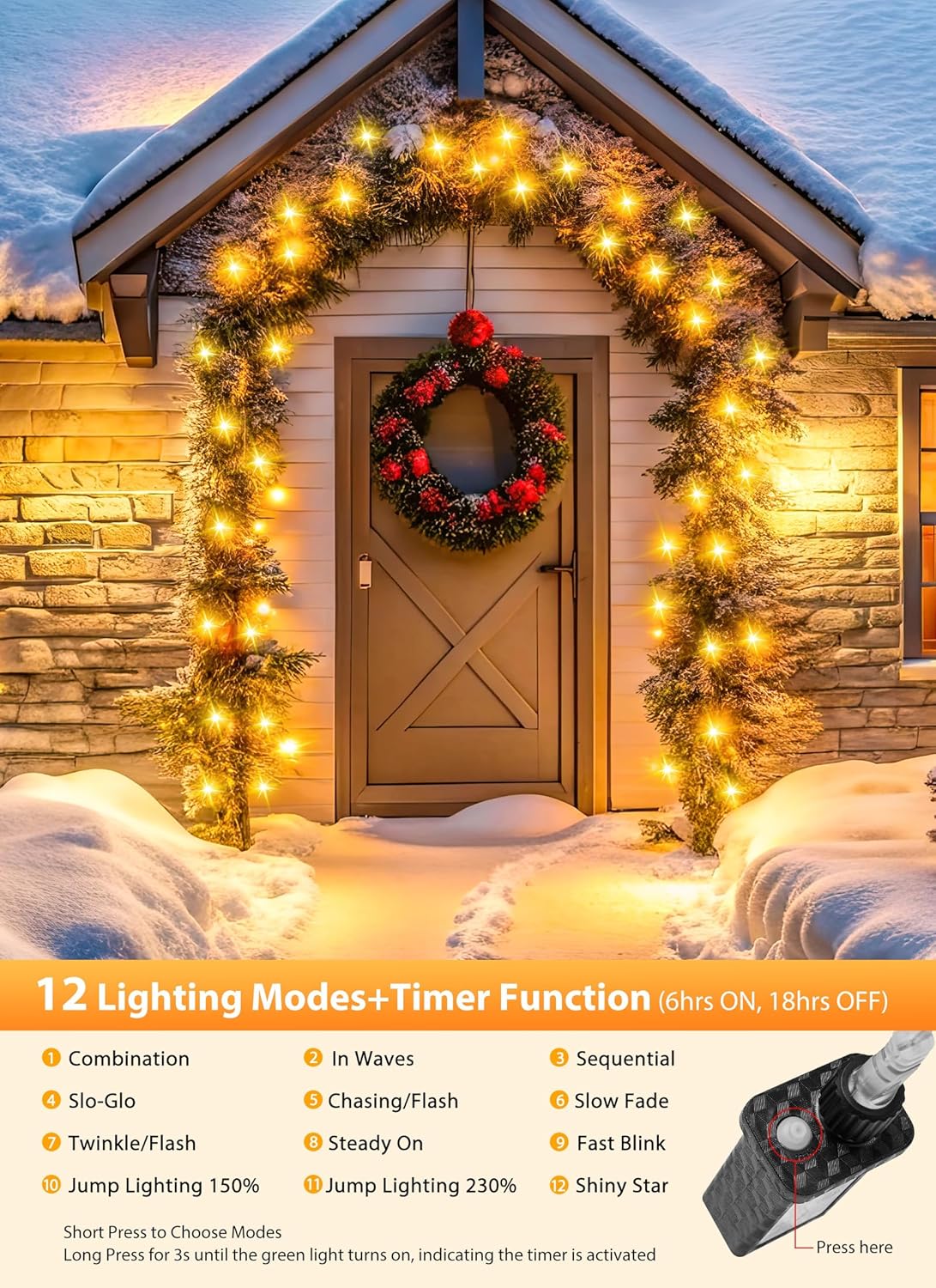 brightown-25ft-500-led-cluster-firecracker-string-lights-with-timer-and-12-modes image 4
