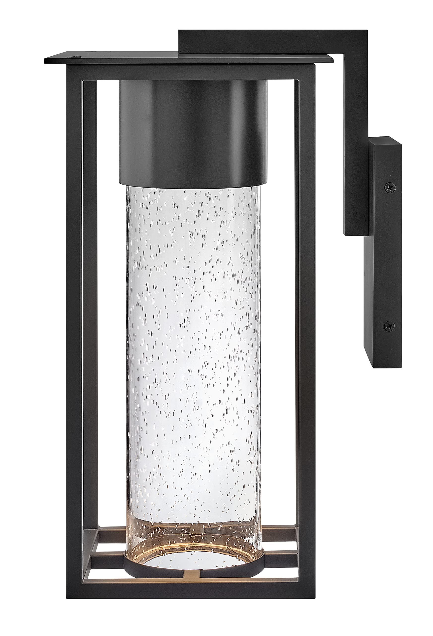 hinkley-coen-medium-wall-mount-outdoor-lantern-composite-clear-seedy-glass-dark- image 4