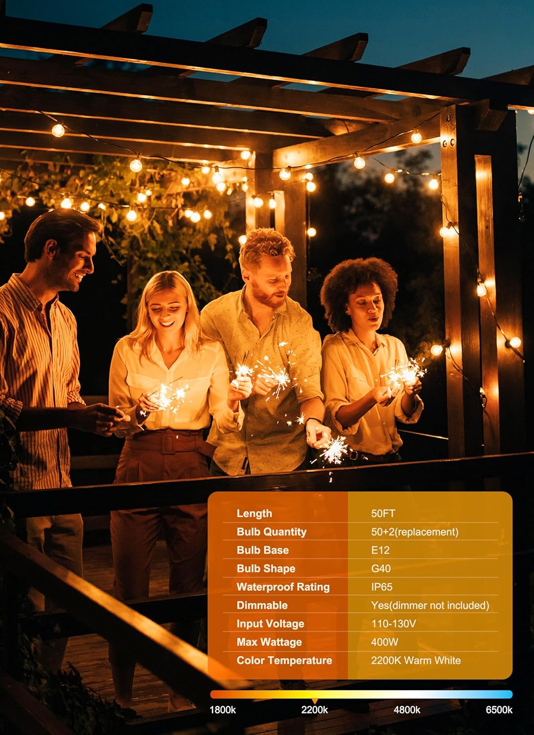brightown-g40-50ft-plug-in-25-led-bulbs-string-lights-for-patio-garden-cafe-wedd image 5