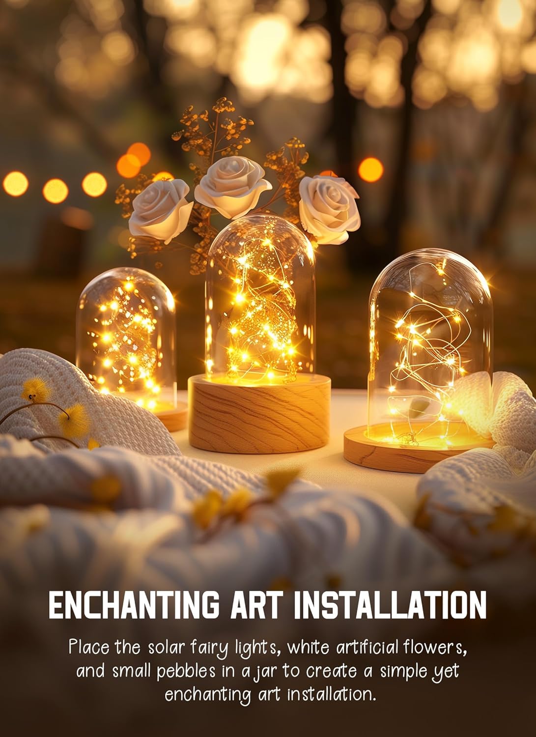 brightown-132ft-400-led-solar-powered-fairy-string-lights-2-pack-8-modes-warm-wh image 5