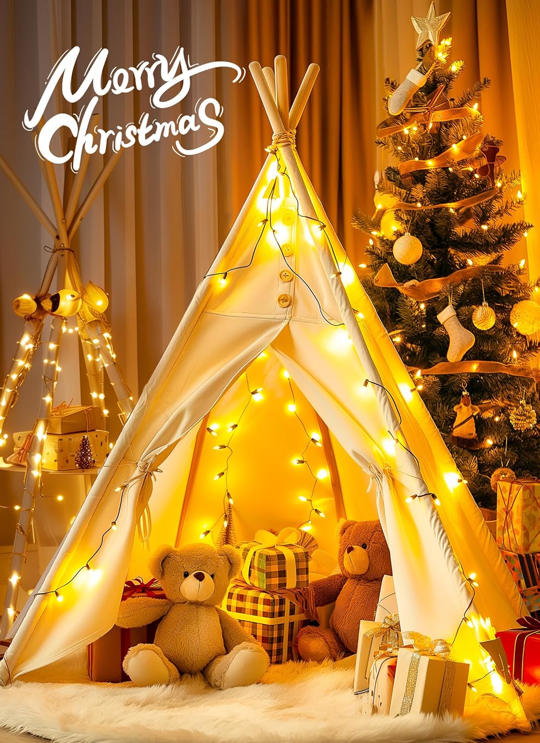 brightown-10ft-50-led-clear-mini-incandescent-string-lights-warm-white-green-wir image 3