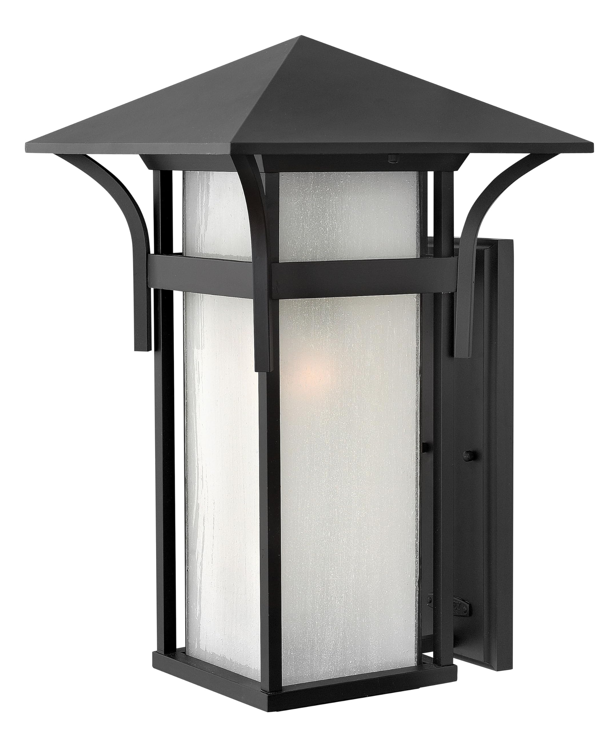 hinkley-2579sk-led-harbor-collection-one-light-wall-mount-satin-black-finish-int image 1