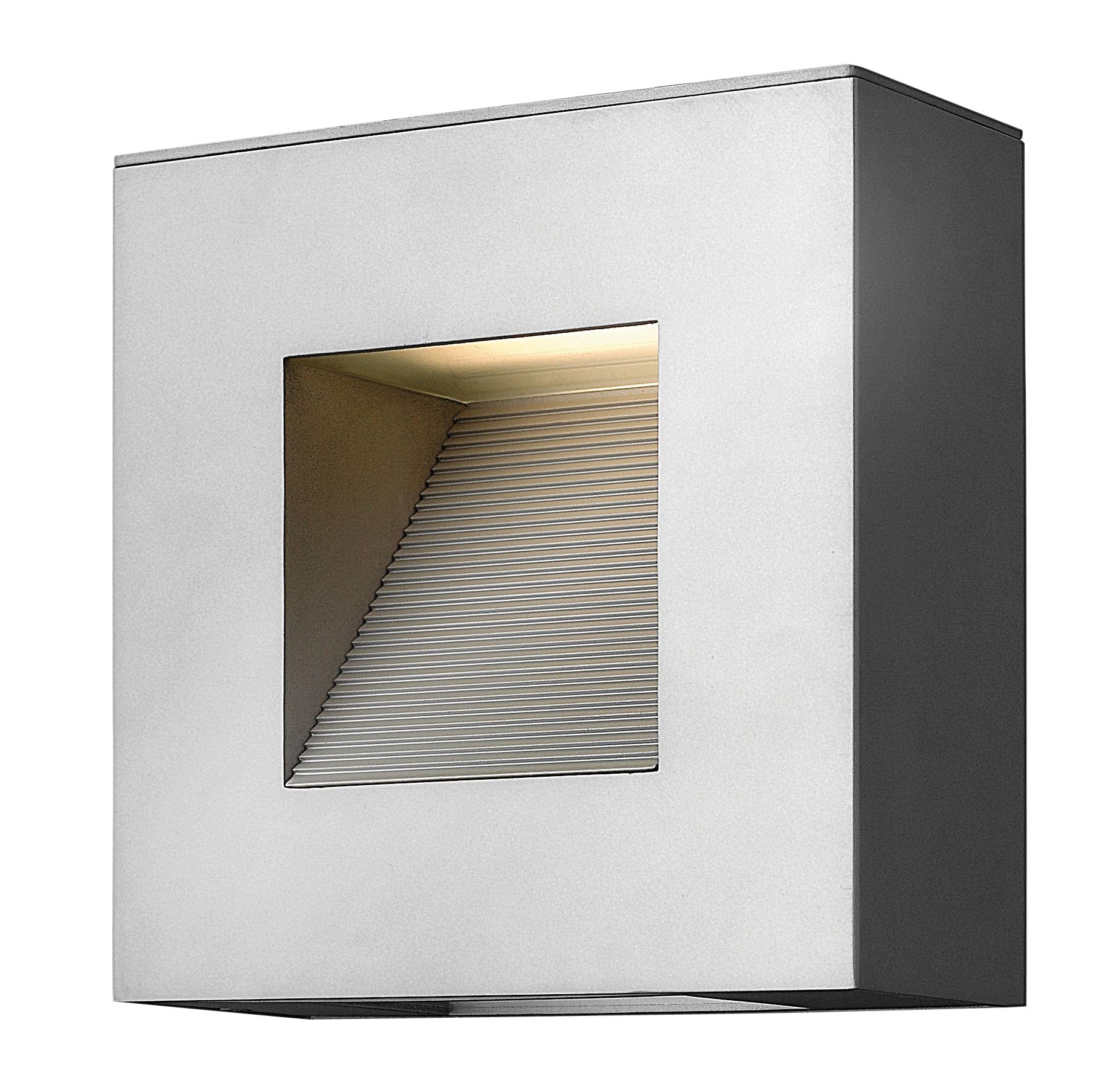 hinkley-luna-contemporary-modern-two-light-wall-mount-outdoor-lantern-titanium-f image 1
