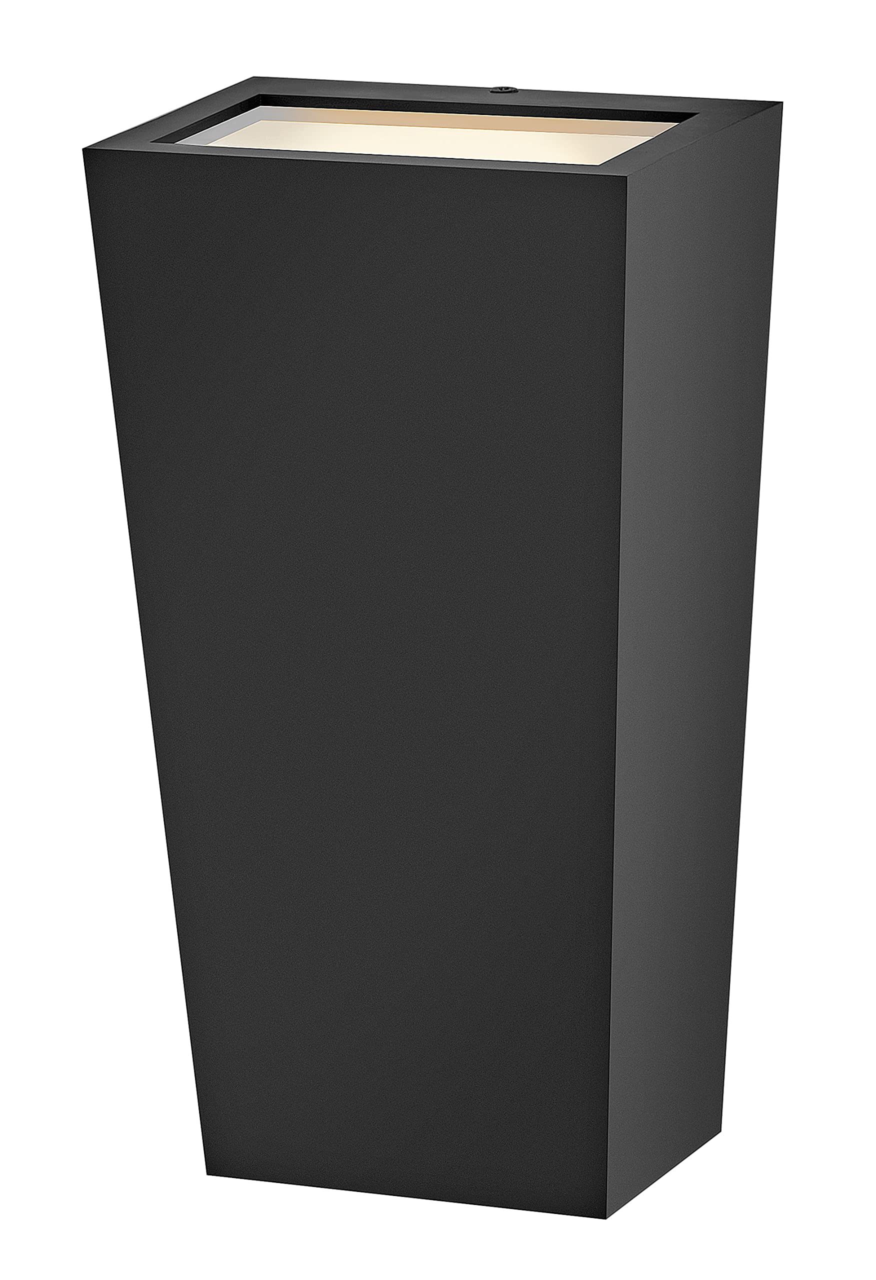 hinkley-cruz-small-wall-mount-outdoor-lantern-composite-with-led-bulbs-black-fin image 4