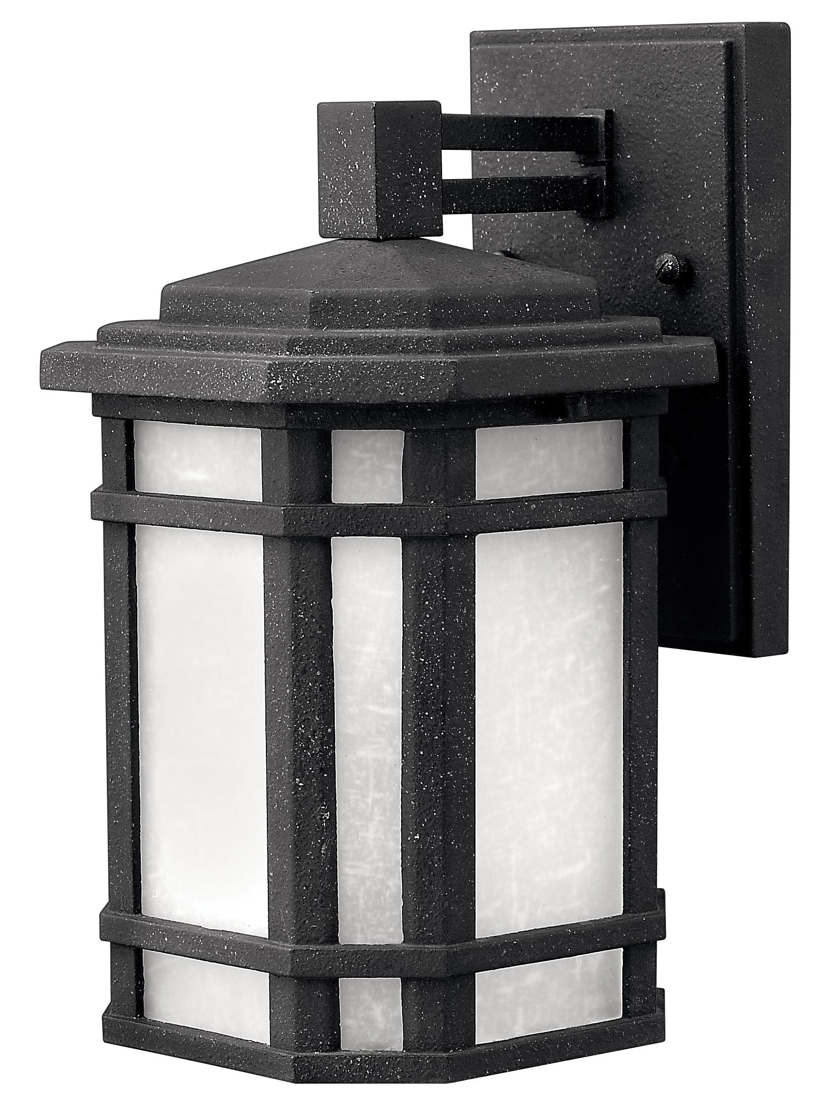 hinkley-1270vk-cherry-creek-craftsman-mission-one-light-outdoor-wall-mount-in-bl image 1