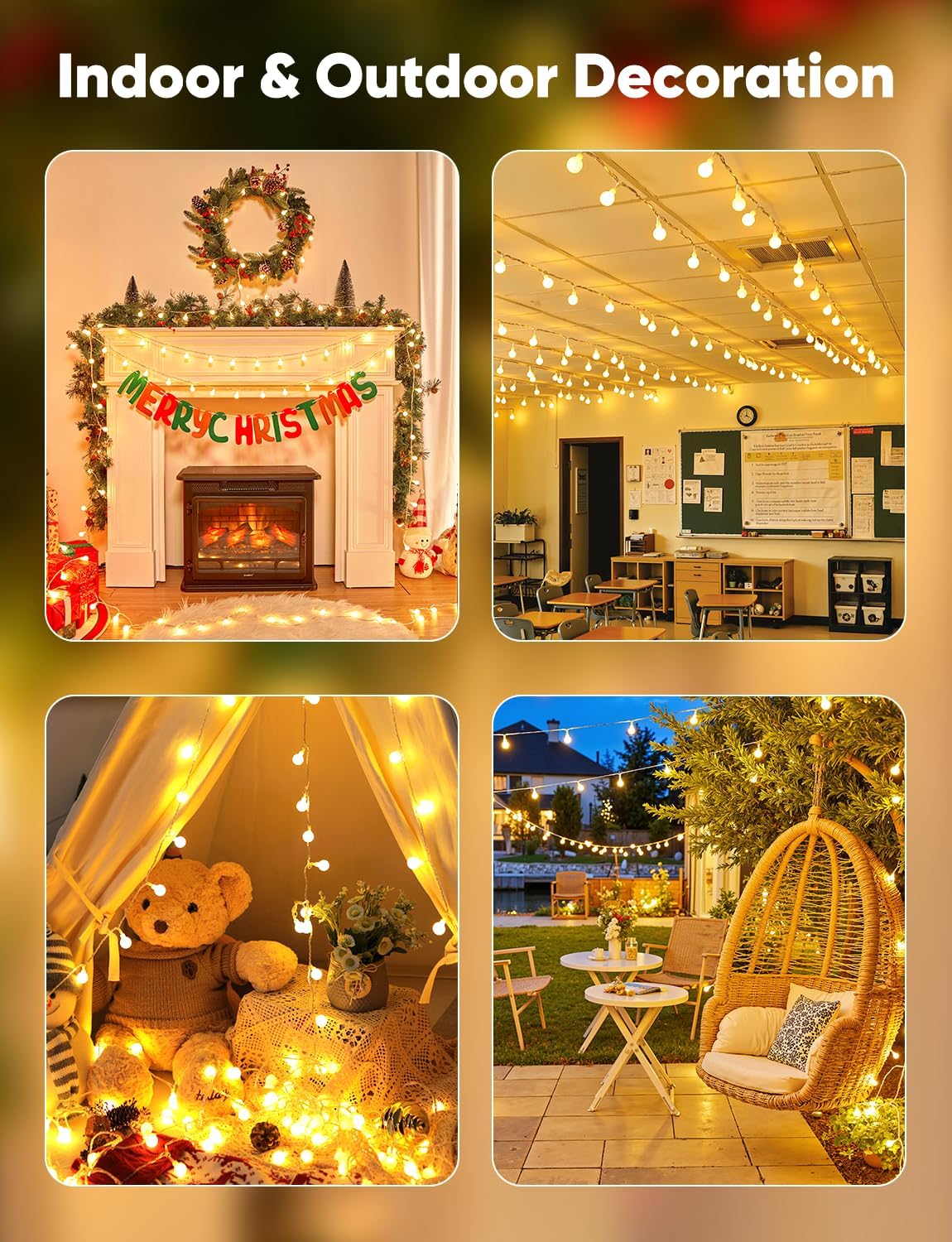 brightown-33ft-100-led-plug-in-globe-ball-string-lights-with-remote-for-bedroom- image 8