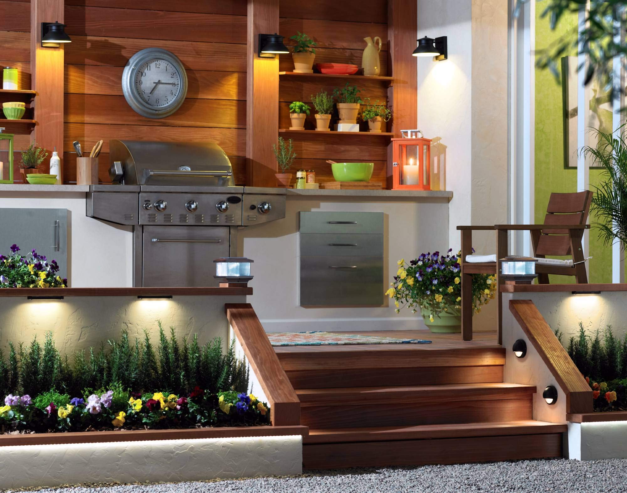 kichler-half-moon-led-deck-light-architectural-bronze-3000k-low-voltage-15764azt image 3