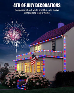 brightown-66ft-plug-in-200-led-18-colors-changing-outdoor-string-lights-with-rem image 2