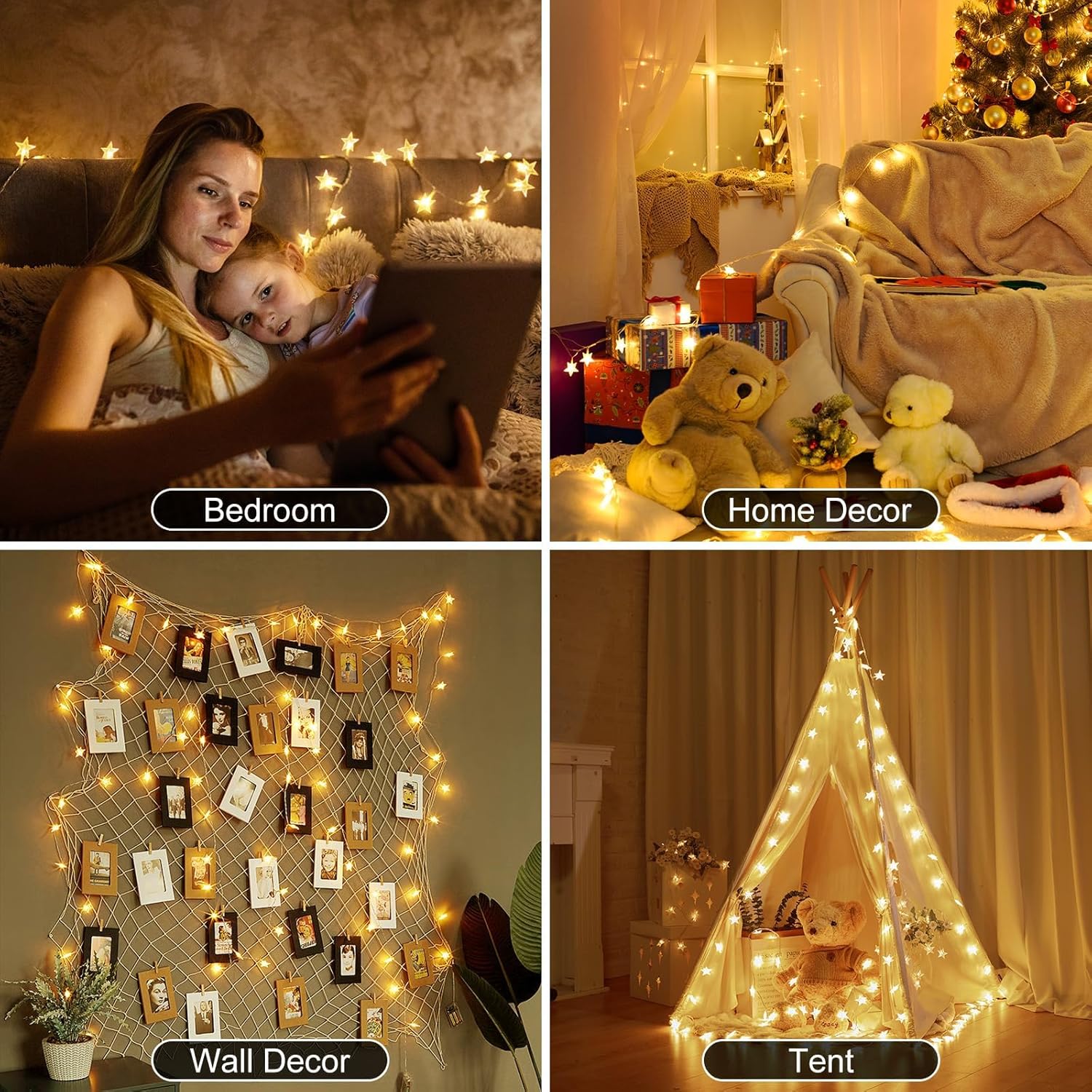 brightown-17ft-50-led-battery-operated-star-string-lights-with-remote-timer-warm image 5