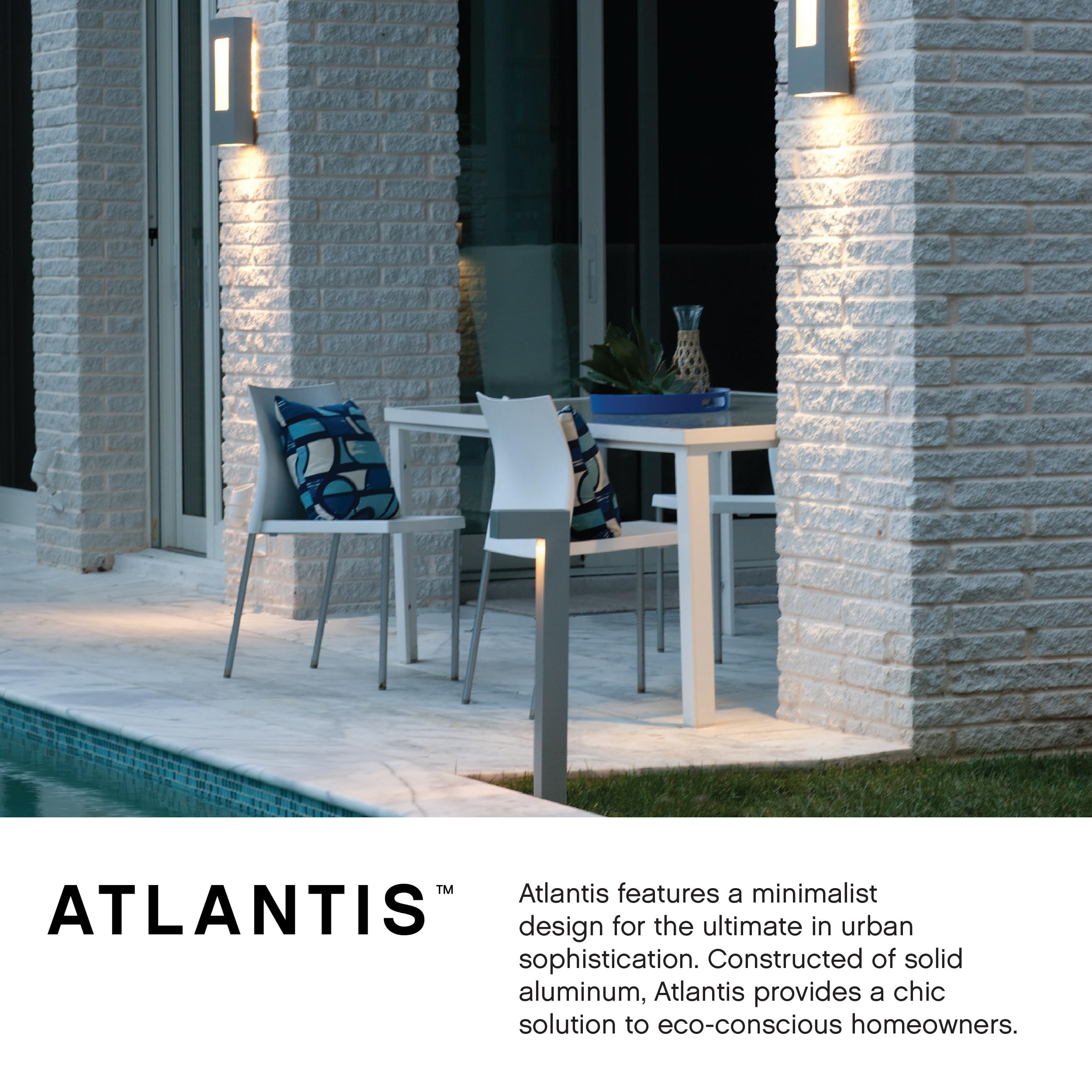 hinkley-1645sw-led-atlantis-collection-up-down-led-wall-mount-white-finish image 3