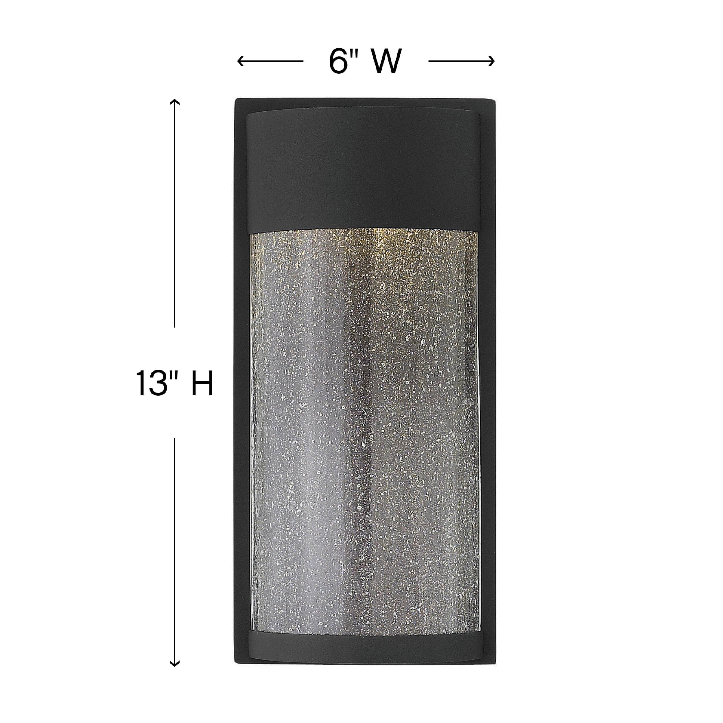 hinkley-shelter-small-wall-mount-outdoor-lantern-with-integrated-led-aluminum-cl image 3