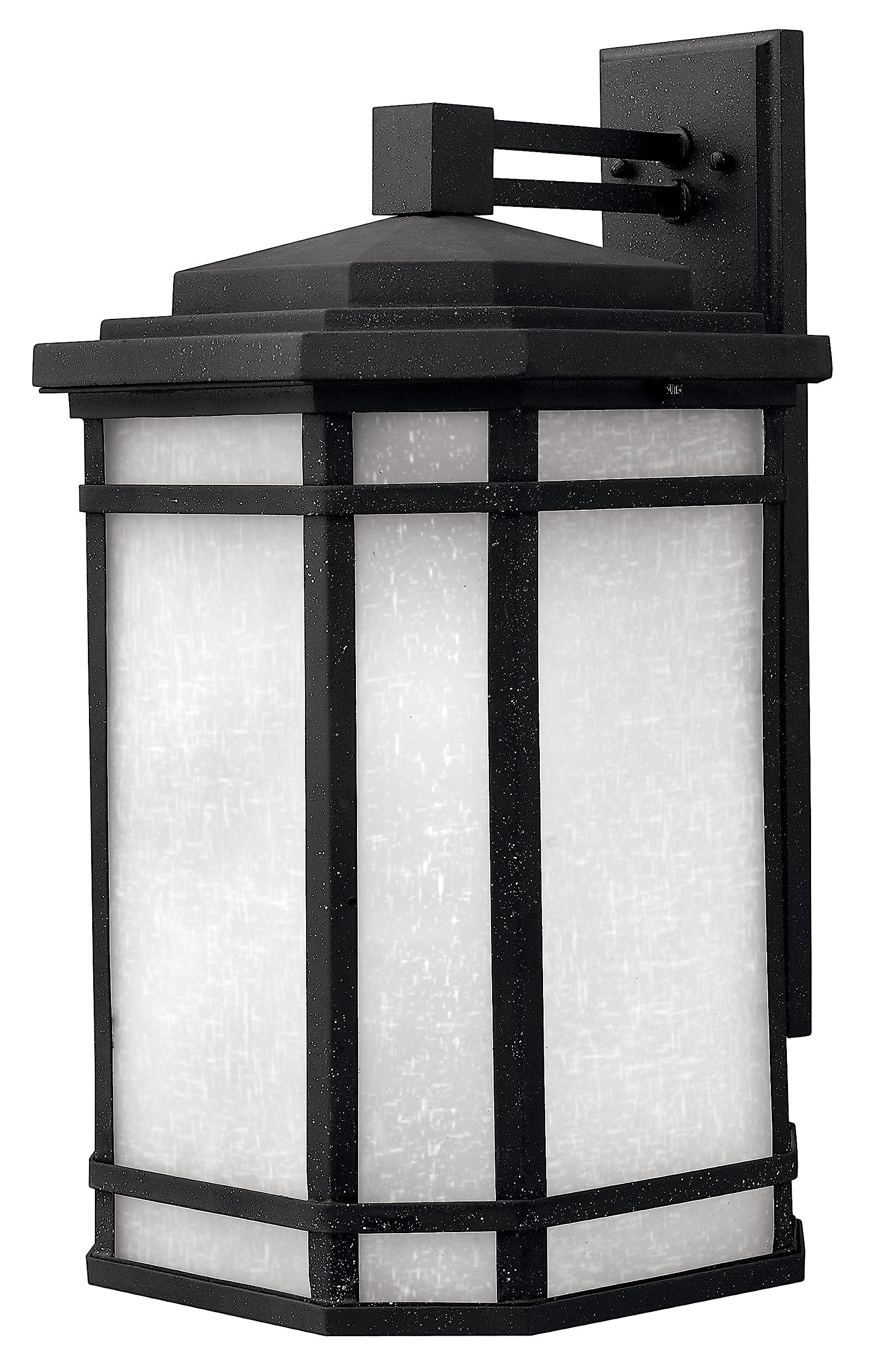 hinkley-1274vk-cherry-creek-craftsman-mission-one-light-outdoor-wall-mount-in-bl image 1