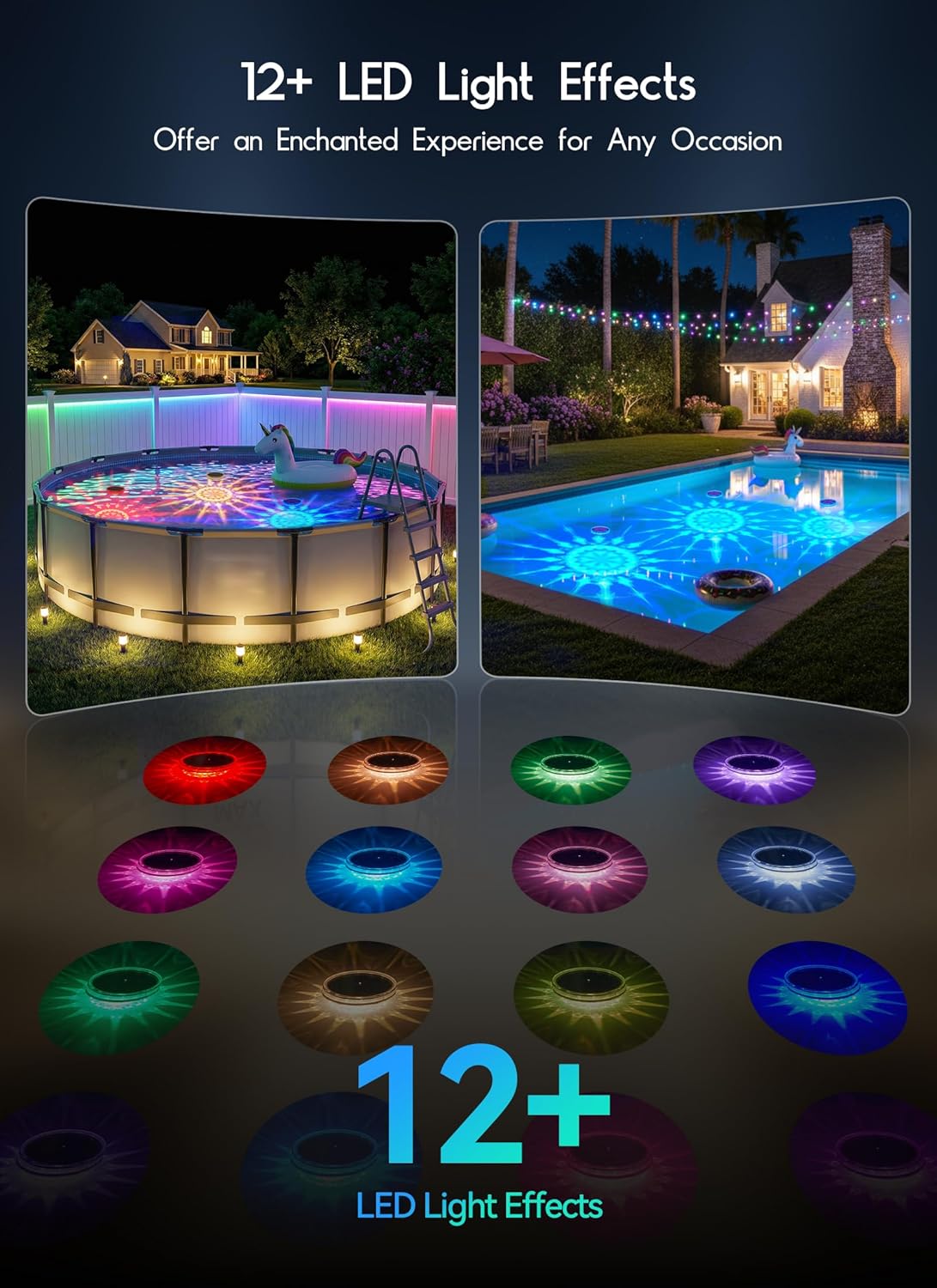 brightown-solar-powered-floating-pool-lights-for-pools-bathtubs-rgbww-with-27-mo image 2