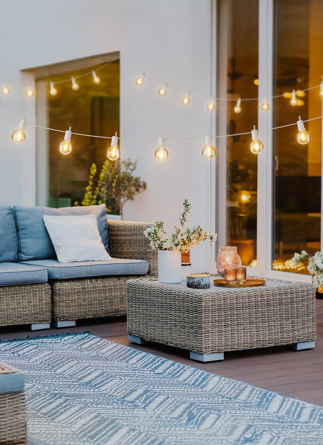 brightown-g40-29ft-plug-in-12-led-bulbs-string-lights-for-patio-garden-cafe-wedd image 2