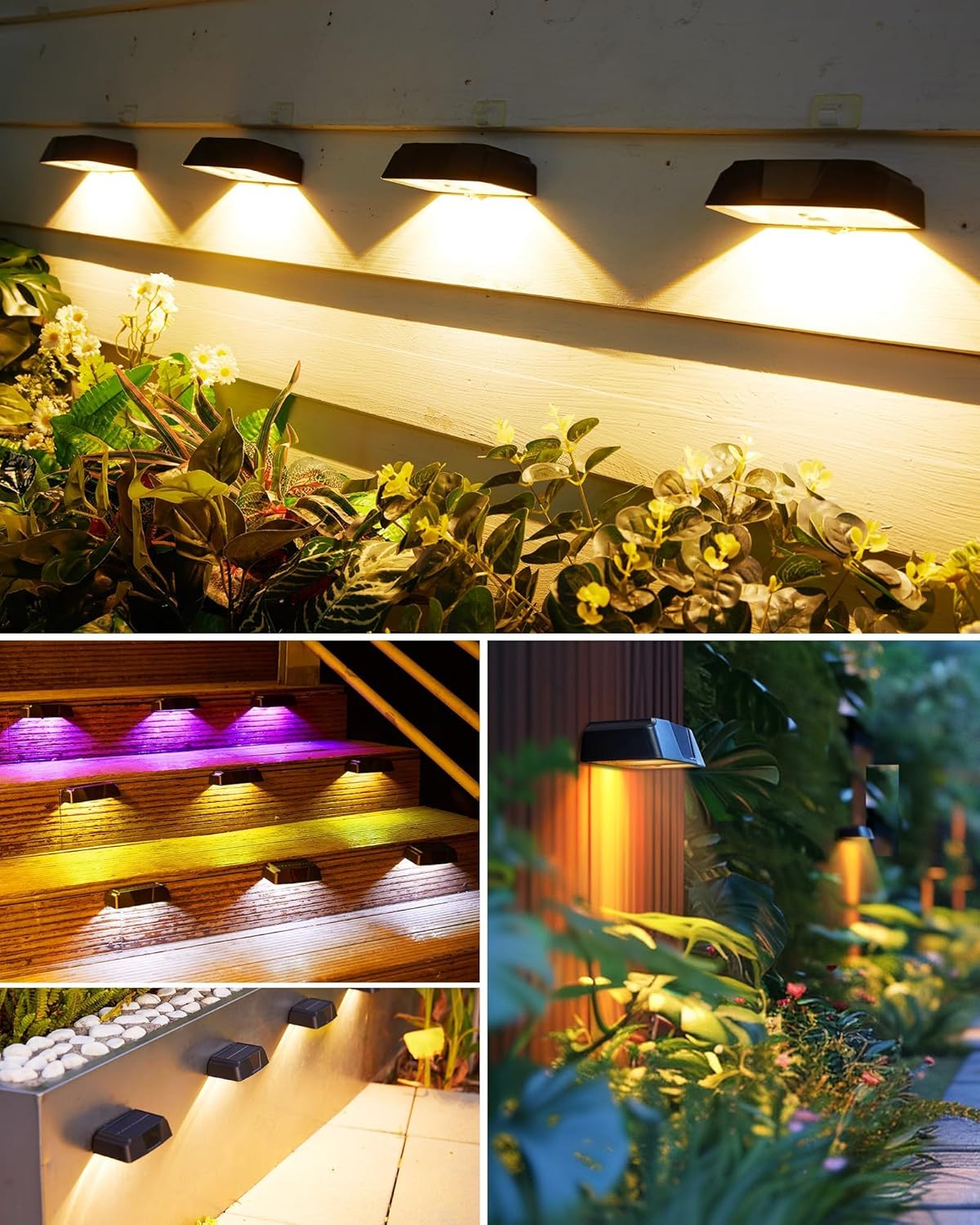 brightown-6-pack-solar-powered-warm-white-cool-white-7-rgb-colors-fence-deck-lig image 7